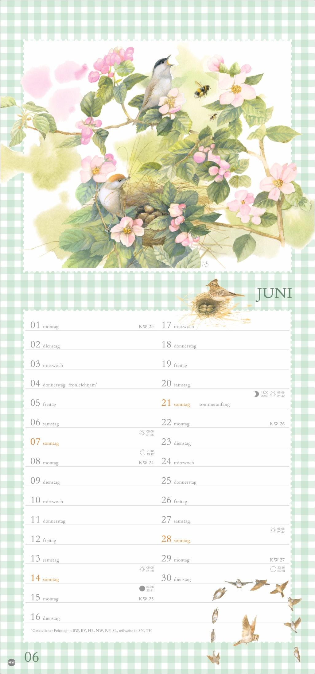 Beispielinhalt (Bild) Marjolein Bastin: Wunder der Natur Kalender 2026