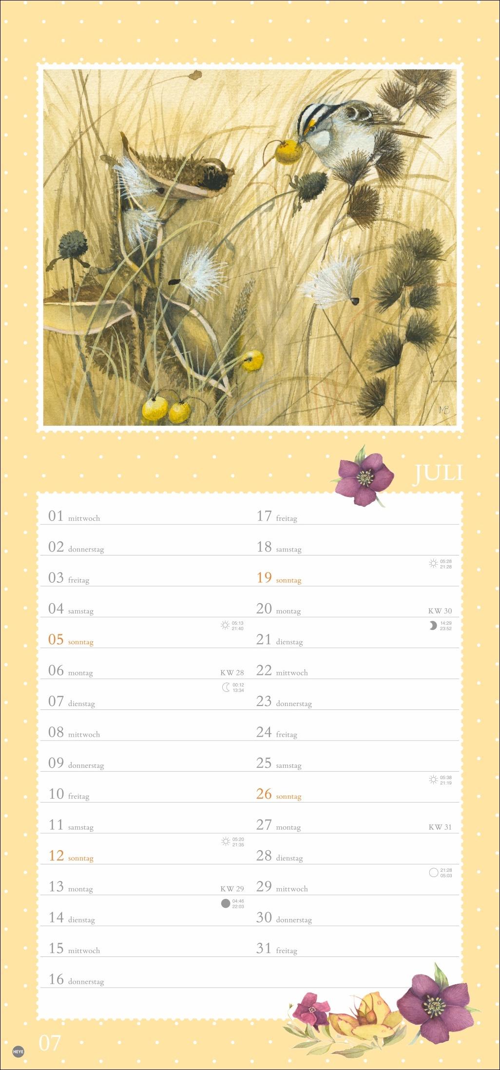 Beispielinhalt (Bild) Marjolein Bastin: Wunder der Natur Kalender 2026