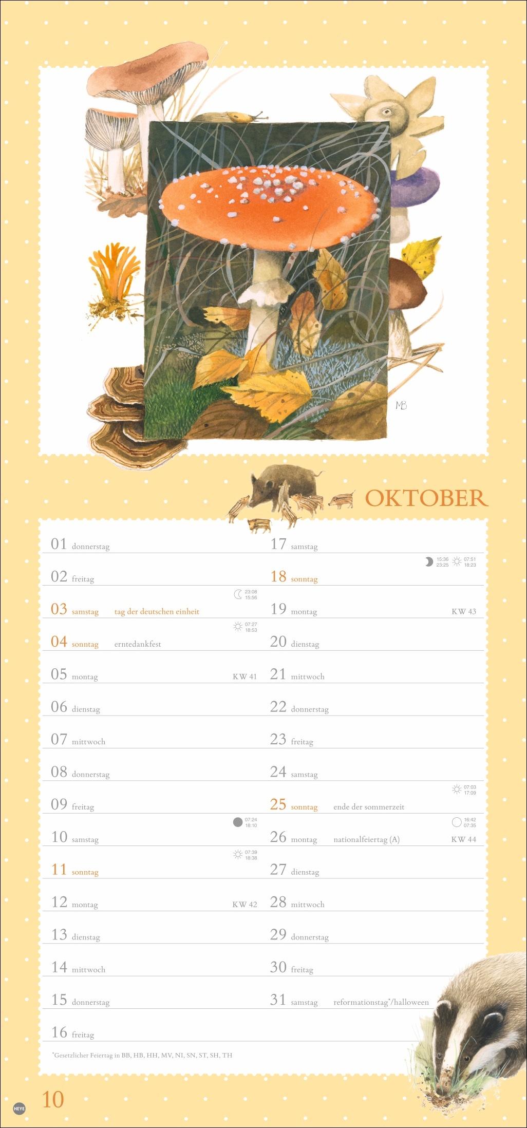 Beispielinhalt (Bild) Marjolein Bastin: Wunder der Natur Kalender 2026