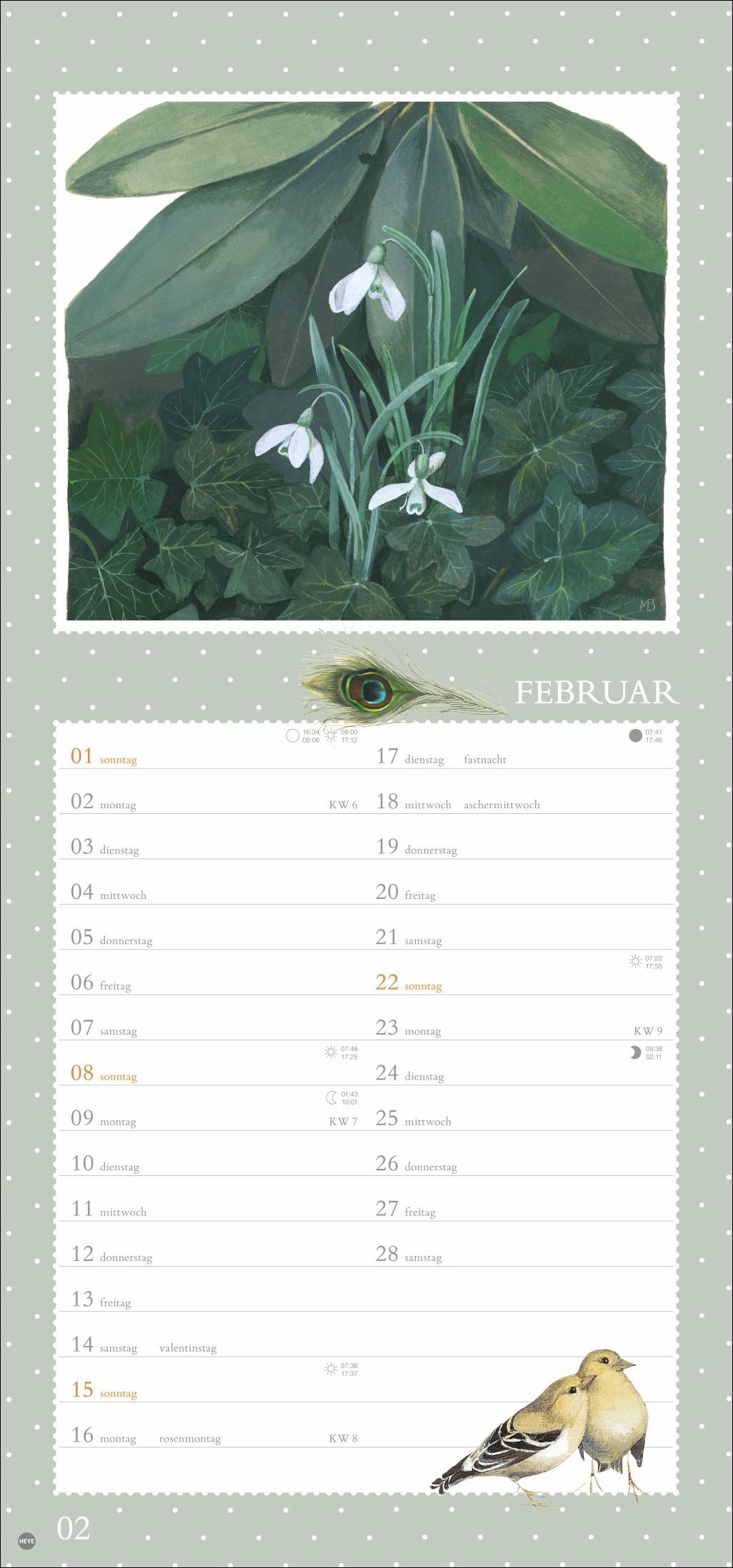 Beispielinhalt (Bild) Marjolein Bastin: Wunder der Natur Kalender 2026