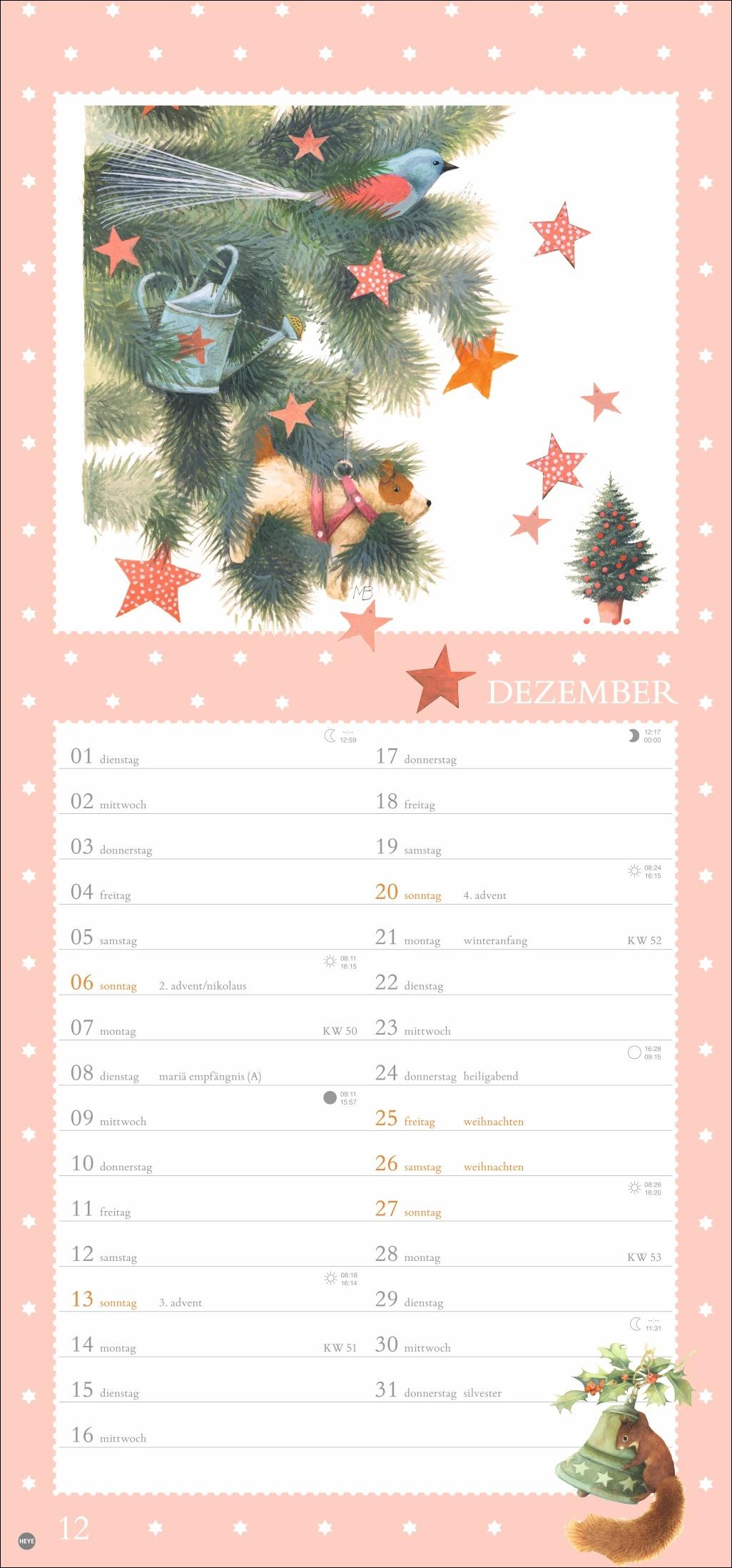 Beispielinhalt (Bild) Marjolein Bastin: Wunder der Natur Kalender 2026