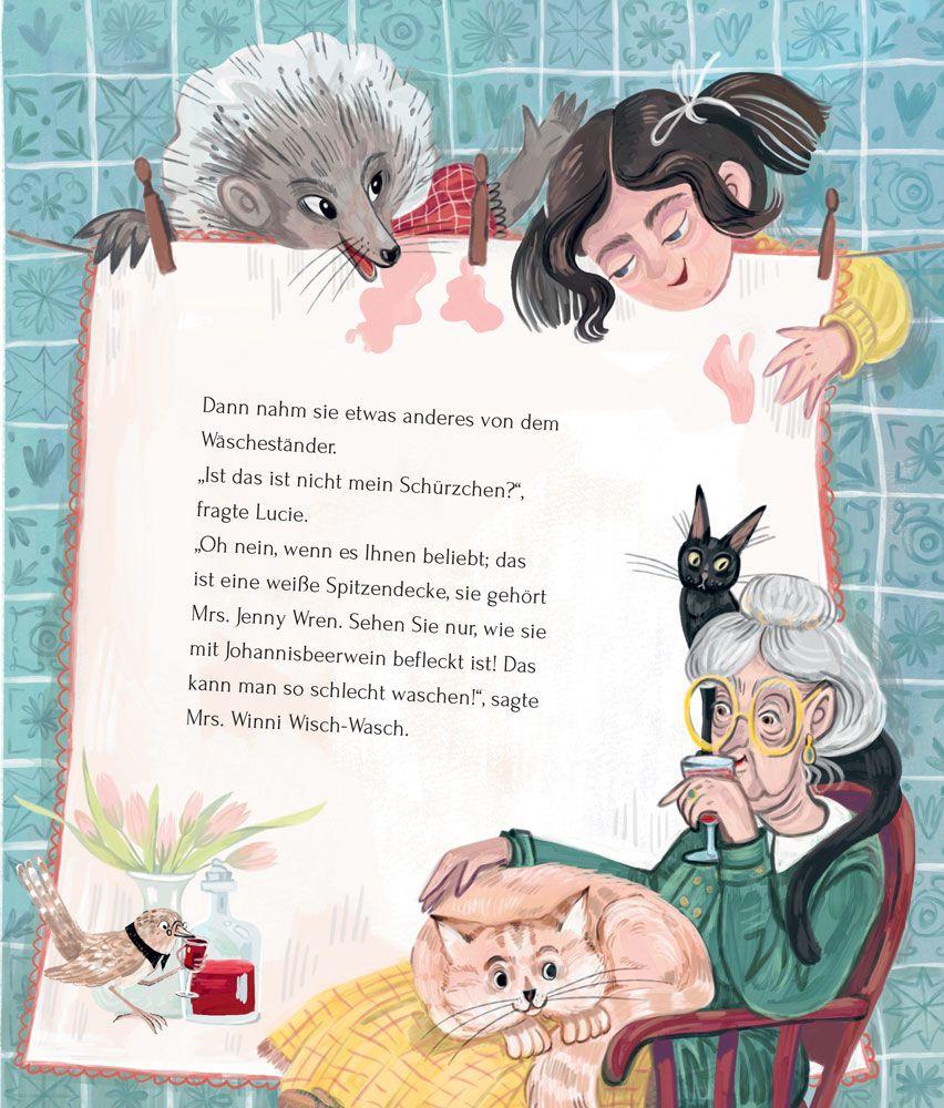 Beispielinhalt (Bild) Frau Winni Wisch Wasch