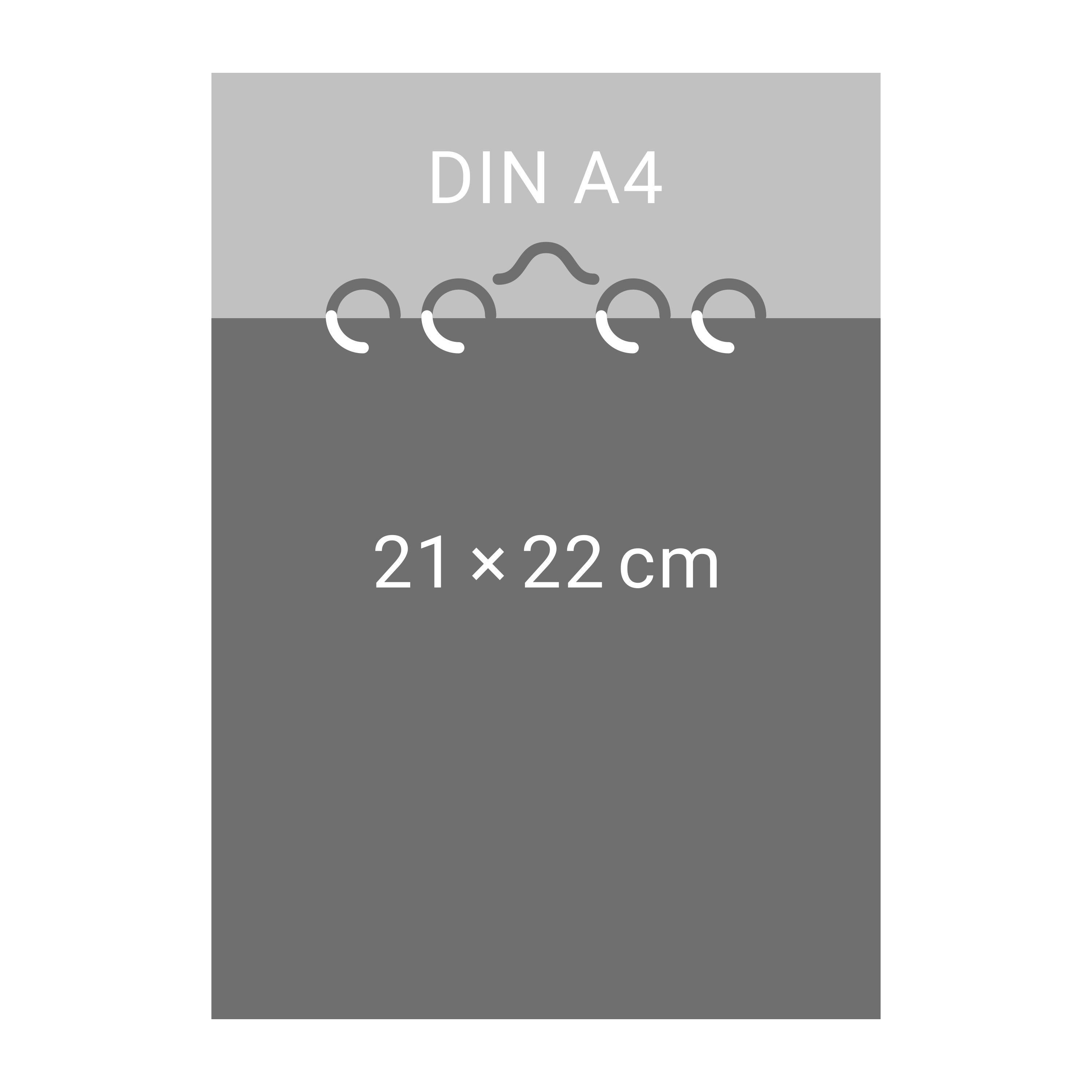 Beispielinhalt (Bild) Premium-Bastelkalender schwarz mittel 2026