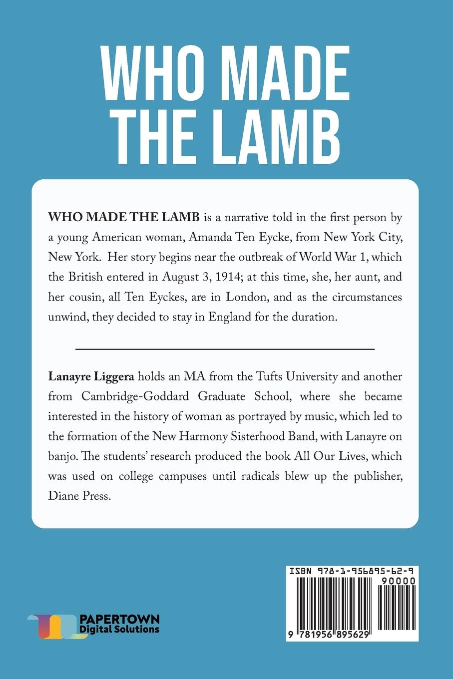 Rückseitencover WHO MADE THE LAMB