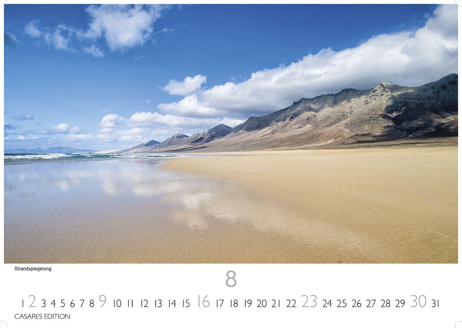 Beispielinhalt (Bild) Fuerteventura Kalender 2026 - Wandkalender | Fotokalender Spanien 24x35 cm - . mit Traumstränden, Sonne & Insel-Highlights