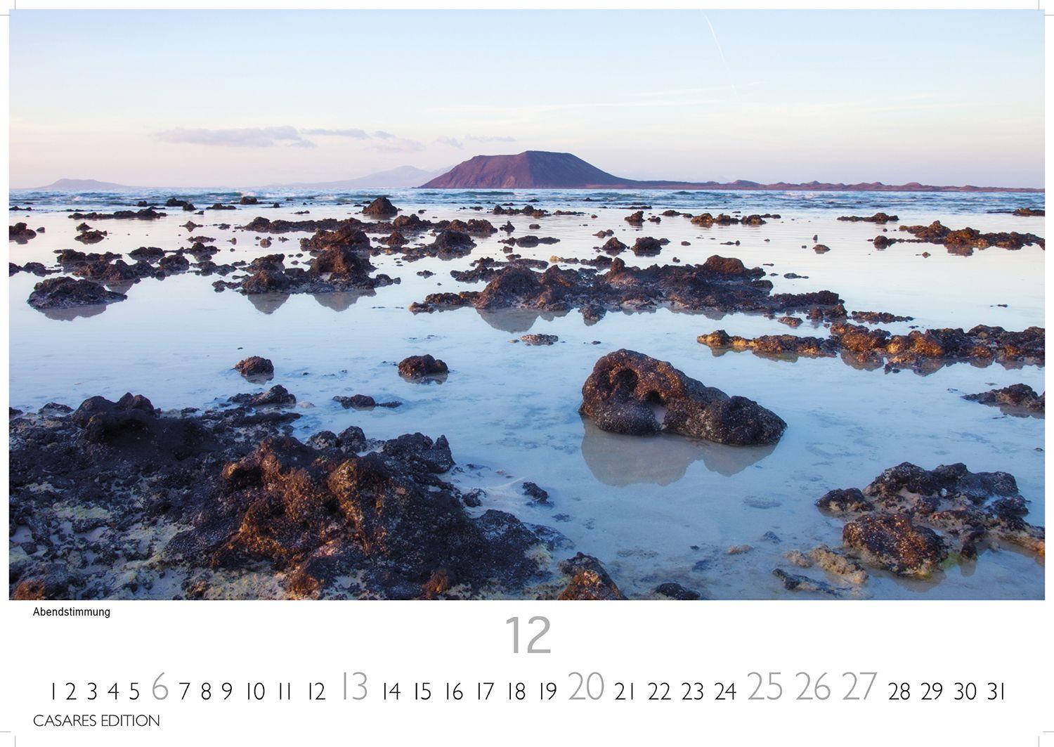 Beispielinhalt (Bild) Fuerteventura Kalender 2026 - Wandkalender | Fotokalender Spanien 24x35 cm - . mit Traumstränden, Sonne & Insel-Highlights