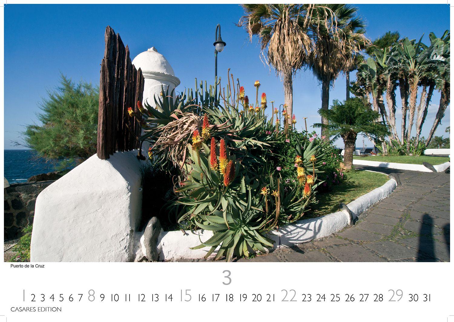 Beispielinhalt (Bild) Teneriffa Kalender 2026 - Wandkalender | Fotokalender Spanien 35x50cm - . mit atemberaubenden Fotos von Teneriffa, Natur, Stränden & Sehenswürdigkeiten | Perfekt für Fans der Kanarischen Insel.