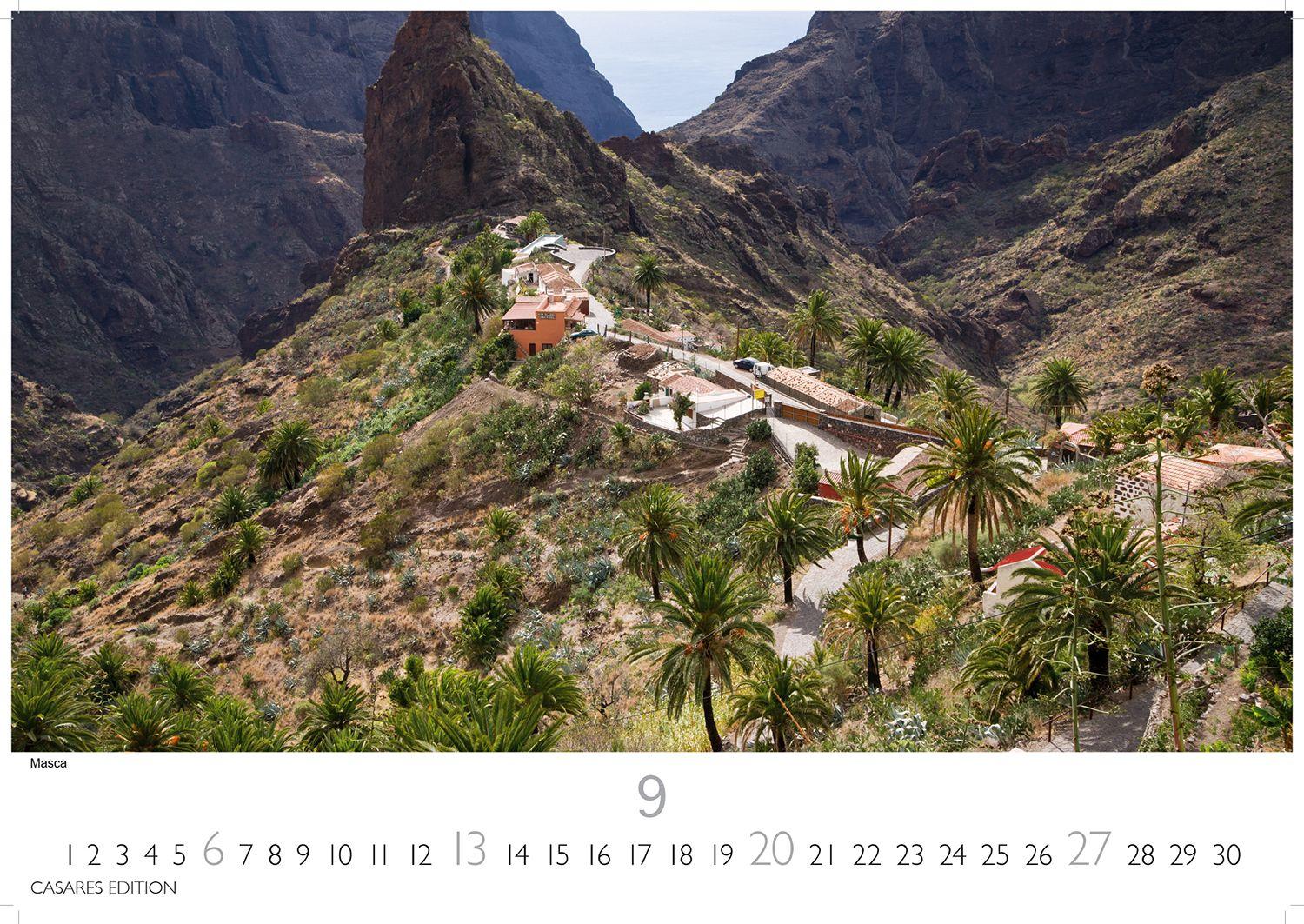 Beispielinhalt (Bild) Teneriffa Kalender 2026 - Wandkalender | Fotokalender Spanien 35x50cm - . mit atemberaubenden Fotos von Teneriffa, Natur, Stränden & Sehenswürdigkeiten | Perfekt für Fans der Kanarischen Insel.