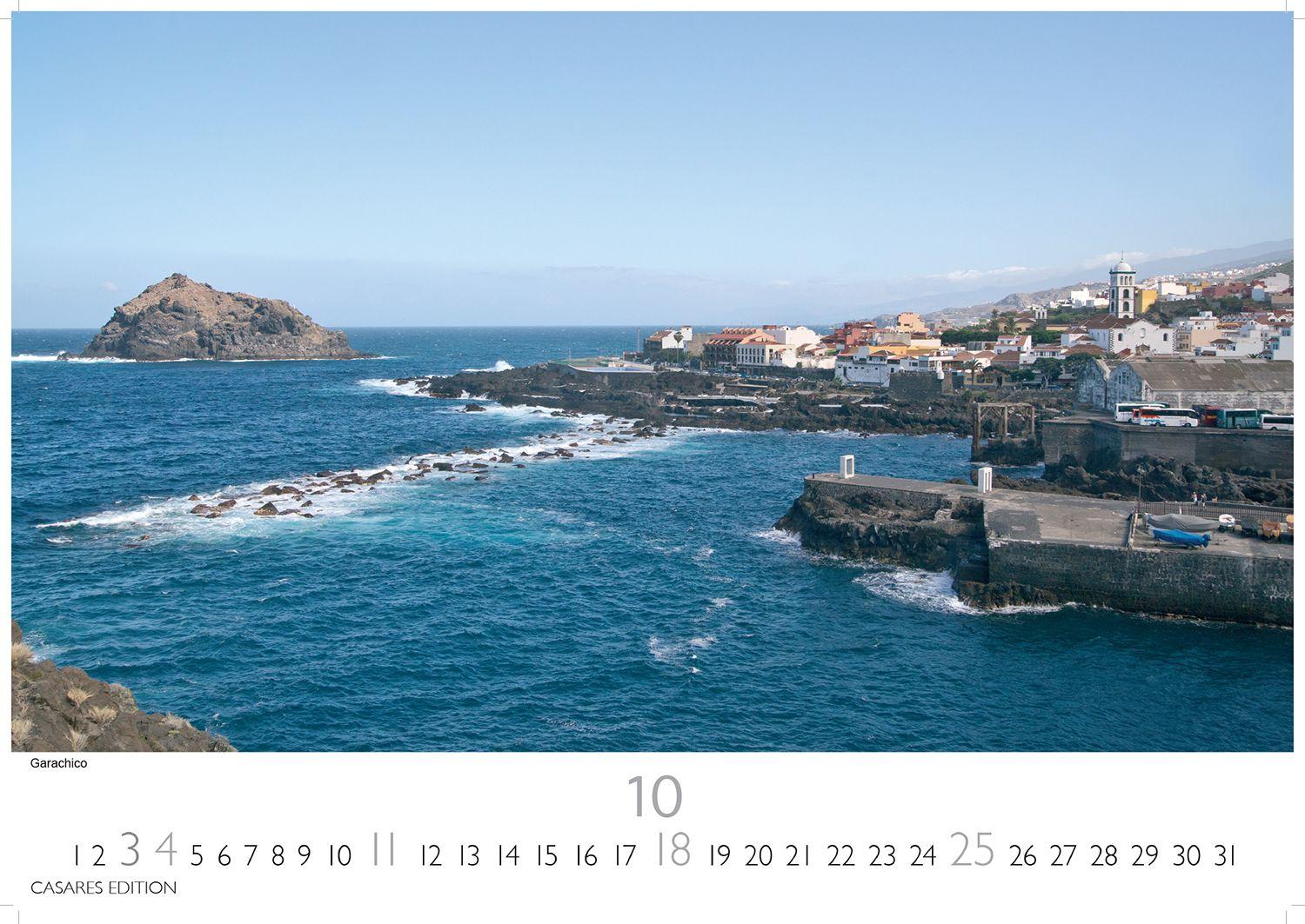 Beispielinhalt (Bild) Teneriffa Kalender 2026 - Wandkalender | Fotokalender Spanien 35x50cm - . mit atemberaubenden Fotos von Teneriffa, Natur, Stränden & Sehenswürdigkeiten | Perfekt für Fans der Kanarischen Insel.
