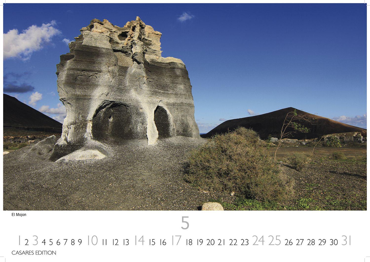 Beispielinhalt (Bild) Lanzarote Kalender 2026 - Wandkalender | Fotokalender Spanien 24x35 cm- - . mit beeindruckenden Bildern von Lanzarote