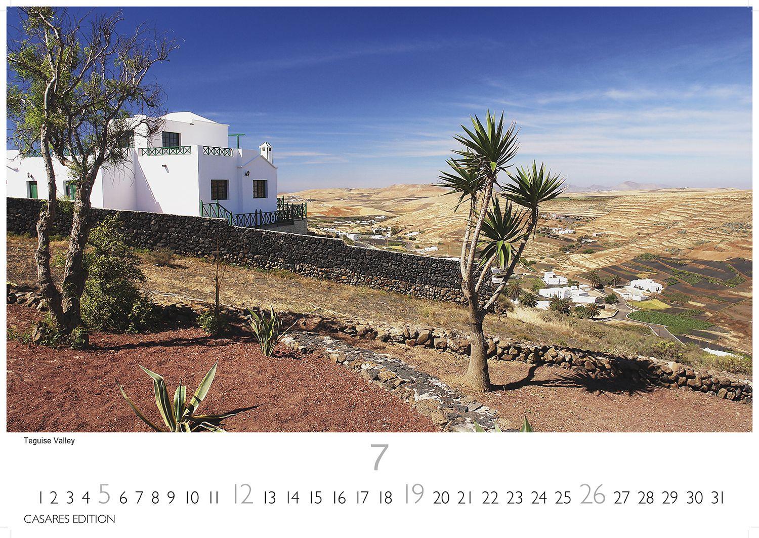 Beispielinhalt (Bild) Lanzarote Kalender 2026 - Wandkalender | Fotokalender Spanien 24x35 cm- - . mit beeindruckenden Bildern von Lanzarote