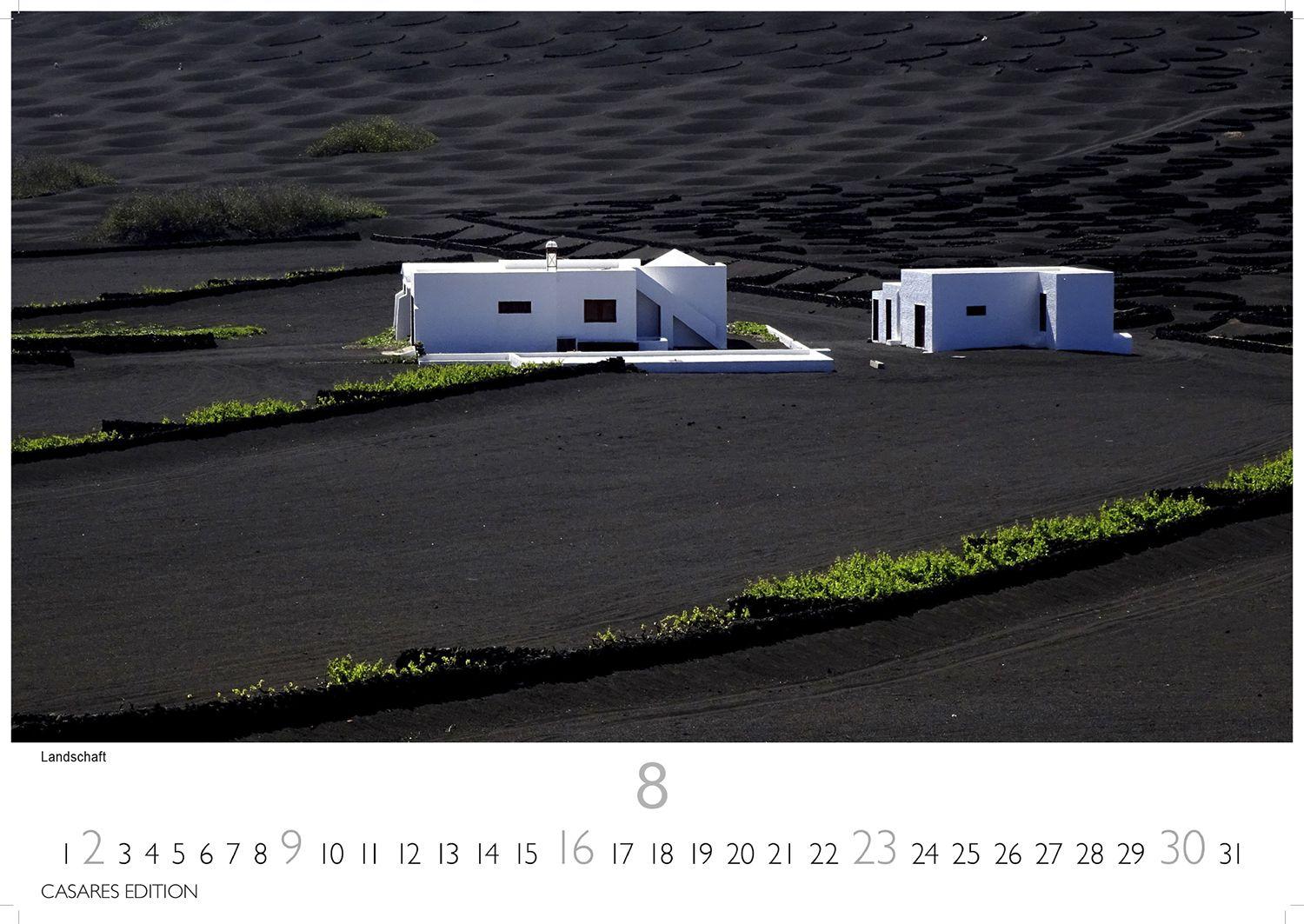 Beispielinhalt (Bild) Lanzarote Kalender 2026 - Wandkalender | Fotokalender Spanien 24x35 cm- - . mit beeindruckenden Bildern von Lanzarote