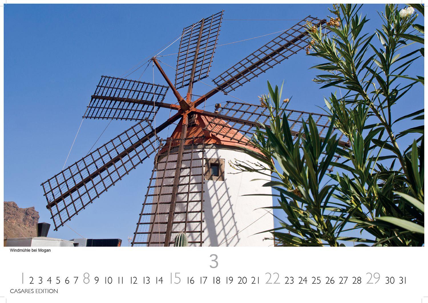 Beispielinhalt (Bild) Gran Canaria Kalender 2026 - Wandkalender | Fotokalender Spanien 24x35 cm - Premium . dieser bezaubernden Insel