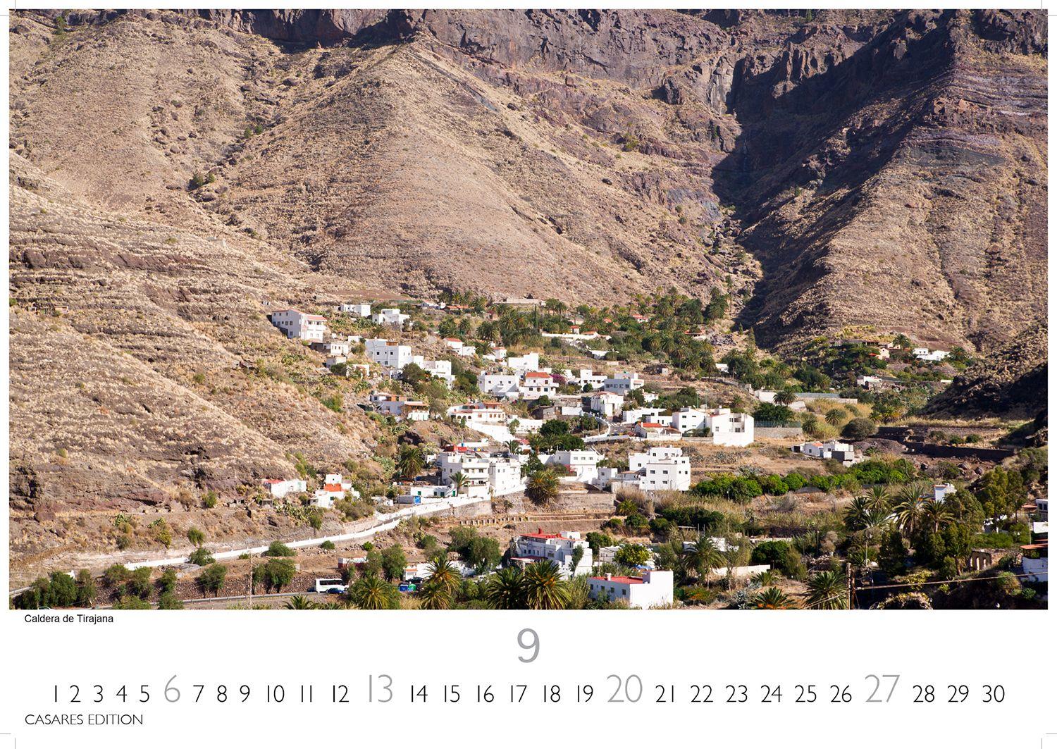 Beispielinhalt (Bild) Gran Canaria Kalender 2026 - Wandkalender | Fotokalender Spanien 24x35 cm - Premium . dieser bezaubernden Insel
