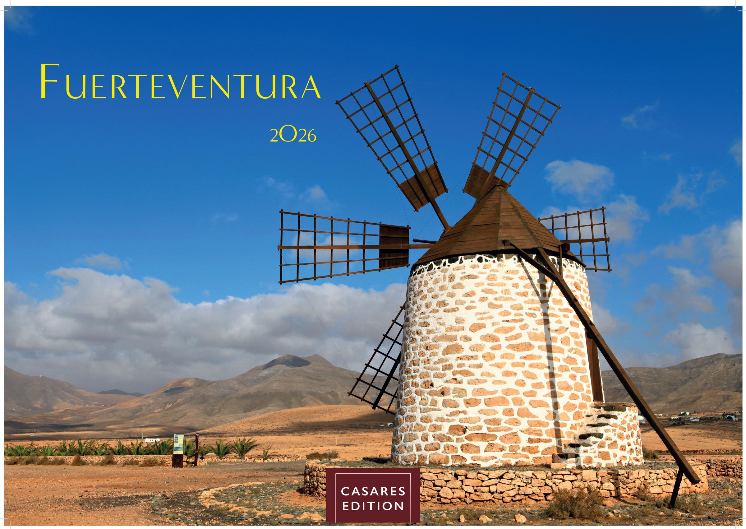 Vorderes Coverbild Fuerteventura Kalender 2026 - Wandkalender | Fotokalender Spanien 35x50cm - . mit Traumstränden, Sonne & Insel-Highlights