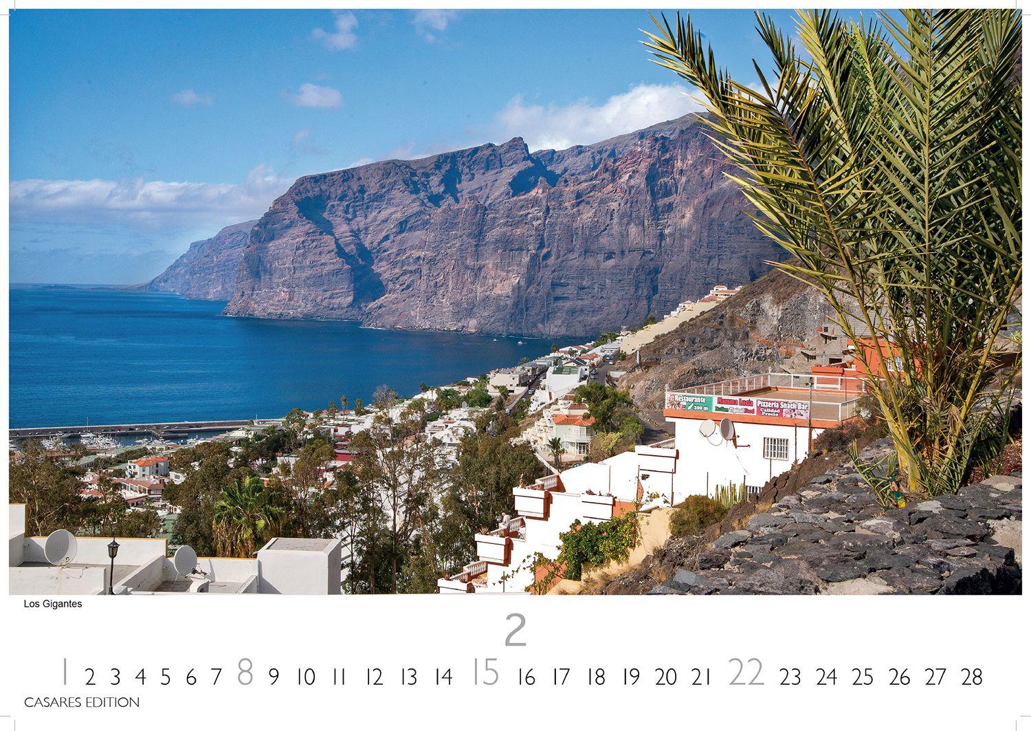Beispielinhalt (Bild) Teneriffa Kalender 2026 - Wandkalender | Fotokalender Spanien 24x35 cm - . mit atemberaubenden Fotos von Teneriffa, Natur, Stränden & Sehenswürdigkeiten | Perfekt für Fans der Kanarischen Insel.