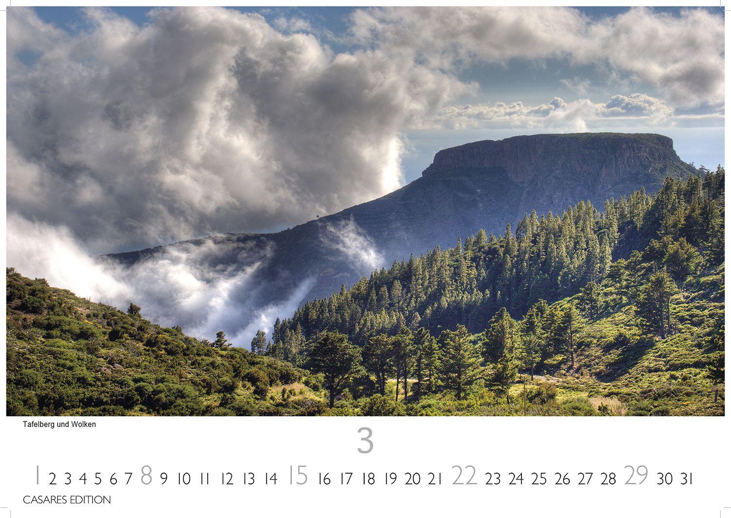 Beispielinhalt (Bild) La Gomera Kalender 2026 - Wandkalender | Fotokalender Spanien 24x35 cm - Atemberaubender . mit den schönsten Motiven der Kanareninsel