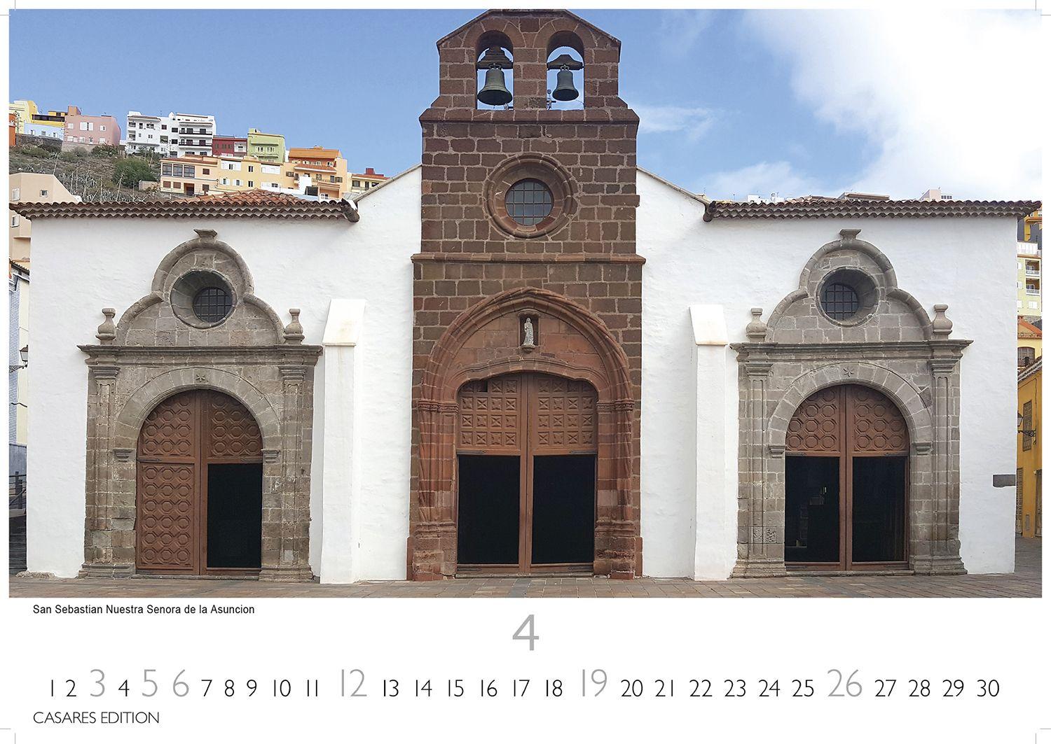 Beispielinhalt (Bild) La Gomera Kalender 2026 - Wandkalender | Fotokalender Spanien 24x35 cm - Atemberaubender . mit den schönsten Motiven der Kanareninsel