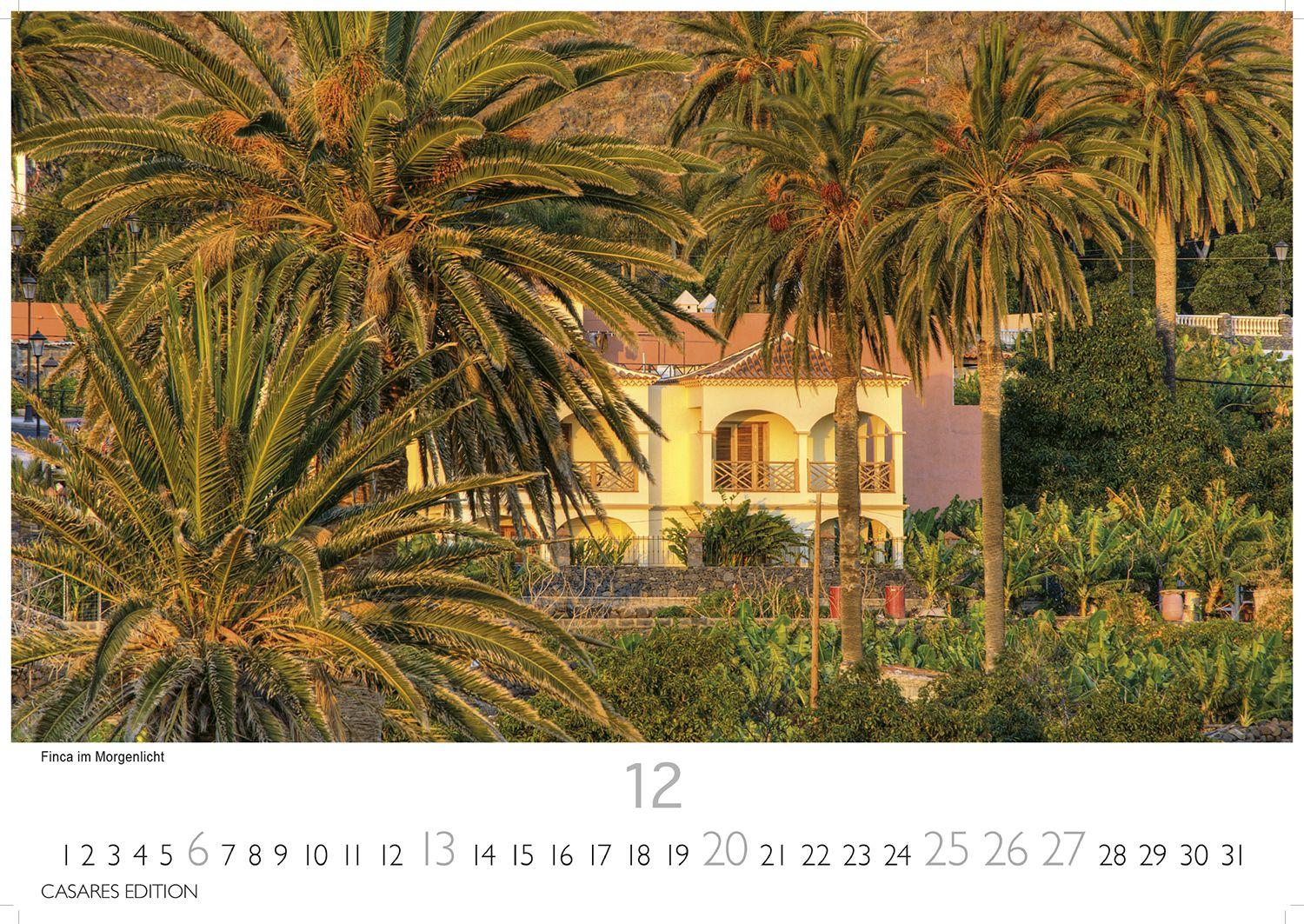 Beispielinhalt (Bild) La Gomera Kalender 2026 - Wandkalender | Fotokalender Spanien 24x35 cm - Atemberaubender . mit den schönsten Motiven der Kanareninsel