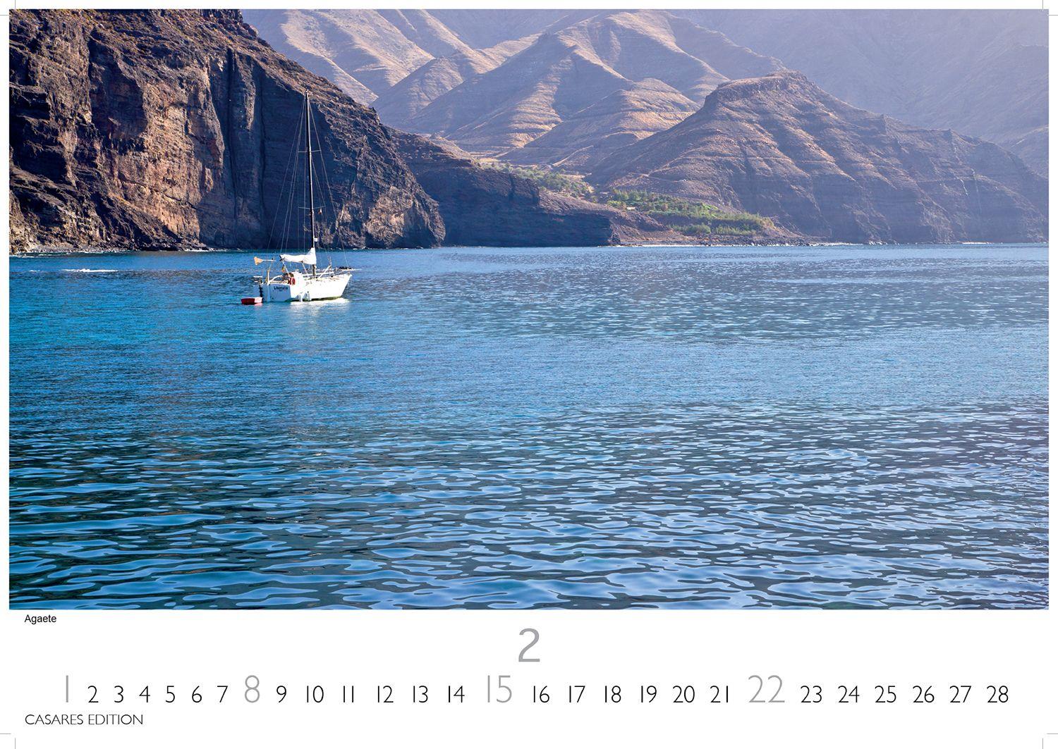 Beispielinhalt (Bild) Gran Canaria Kalender 2026 - Wandkalender | Fotokalender Spanien 50x35 cm - Premium . dieser bezaubernden Insel