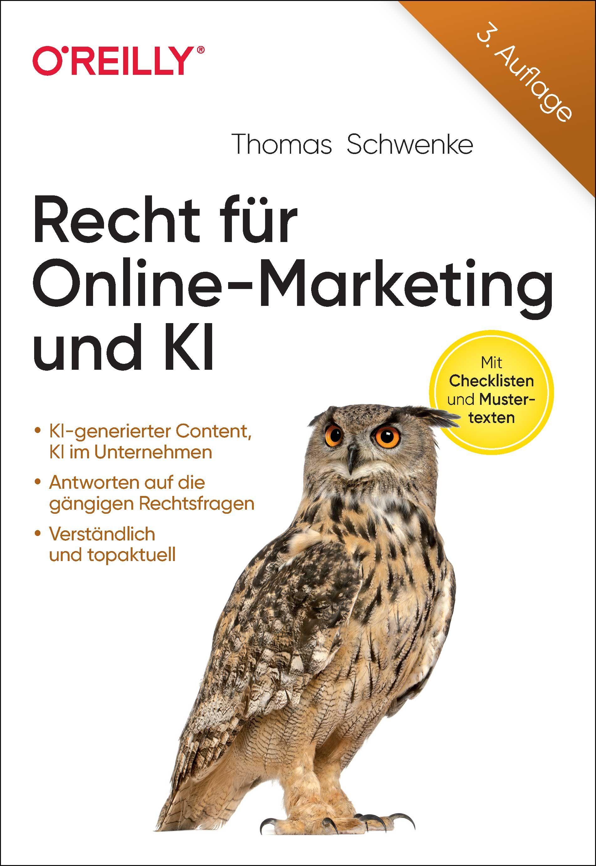 Vorderes Coverbild Recht für Online-Marketing und KI