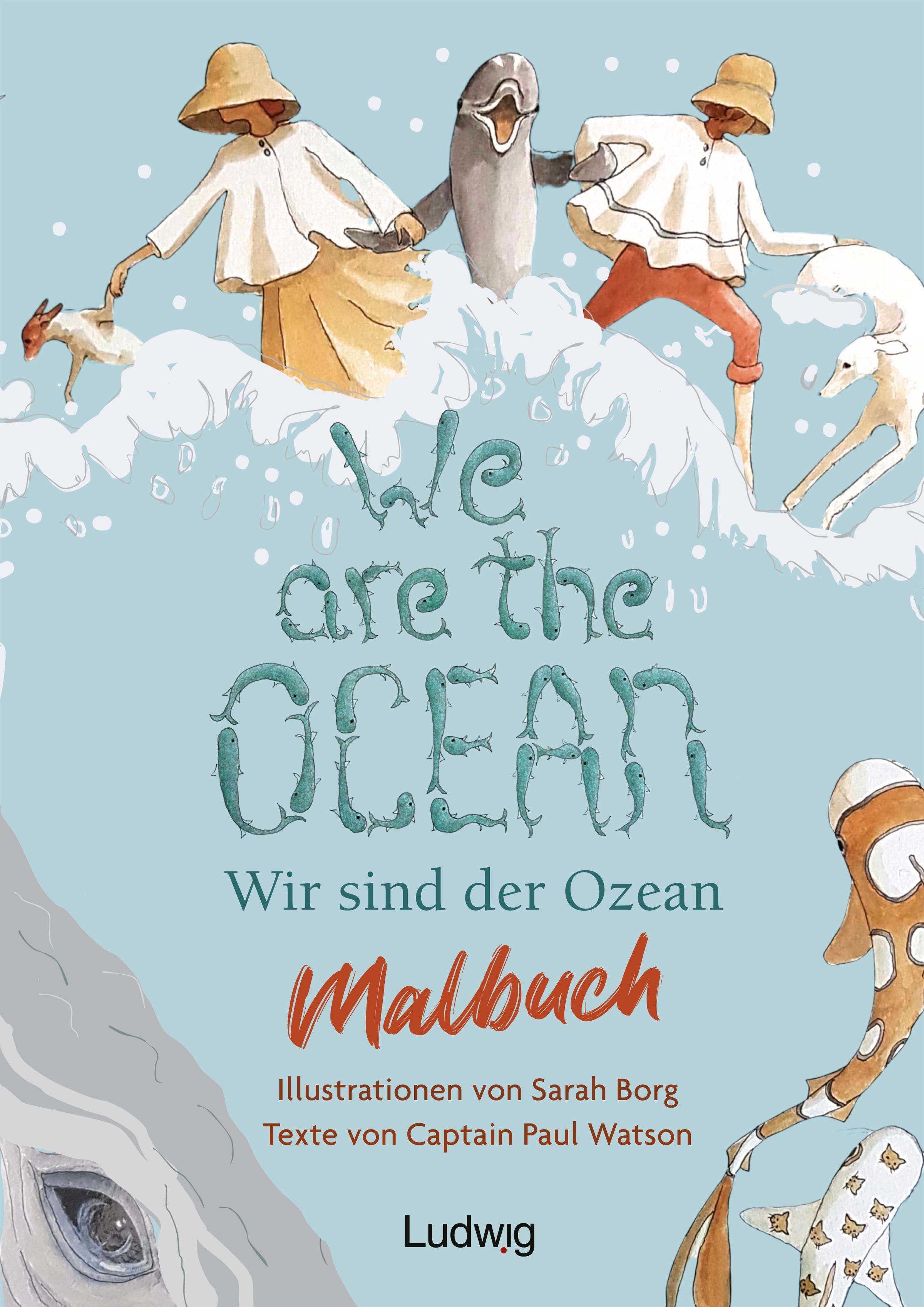 Vorderes Coverbild We are the Ocean - Wir sind der Ozean - Malbuch für Kinder