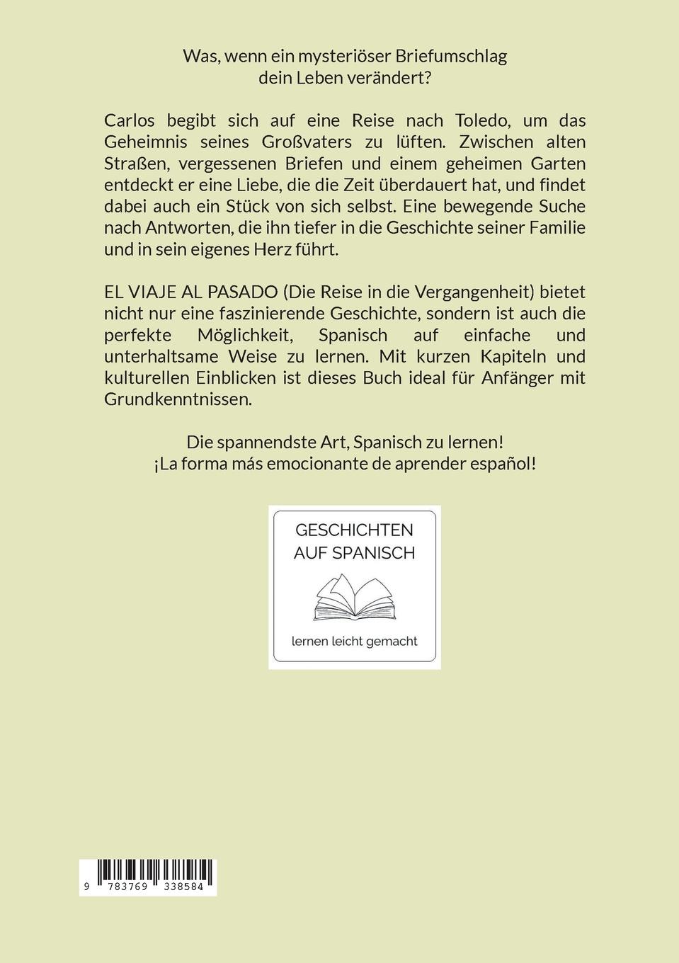 Rückseitencover EL VIAJE AL PASADO