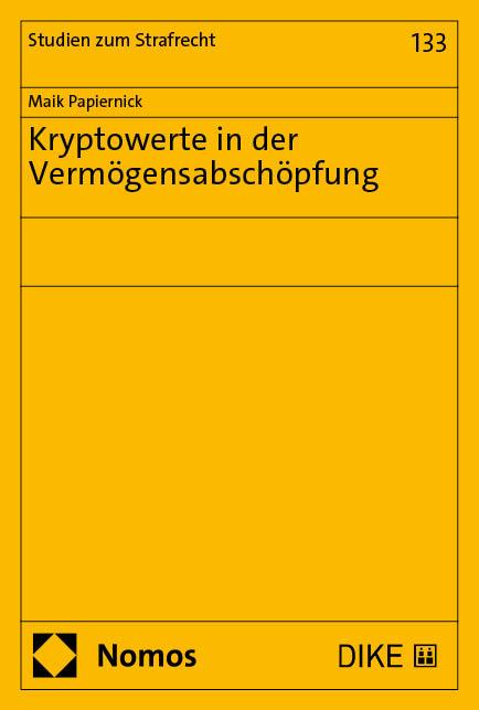 Vorderes Coverbild Kryptowerte in der Vermögensabschöpfung