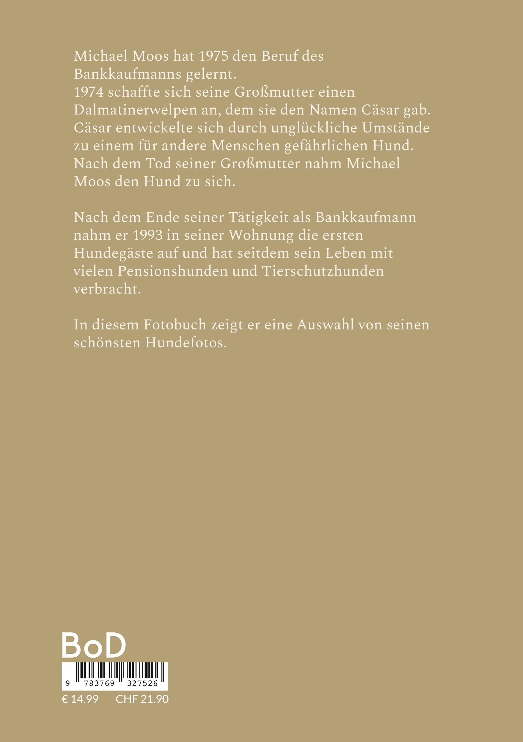 Rückseitencover Einblicke in mein Leben mit den Hunden