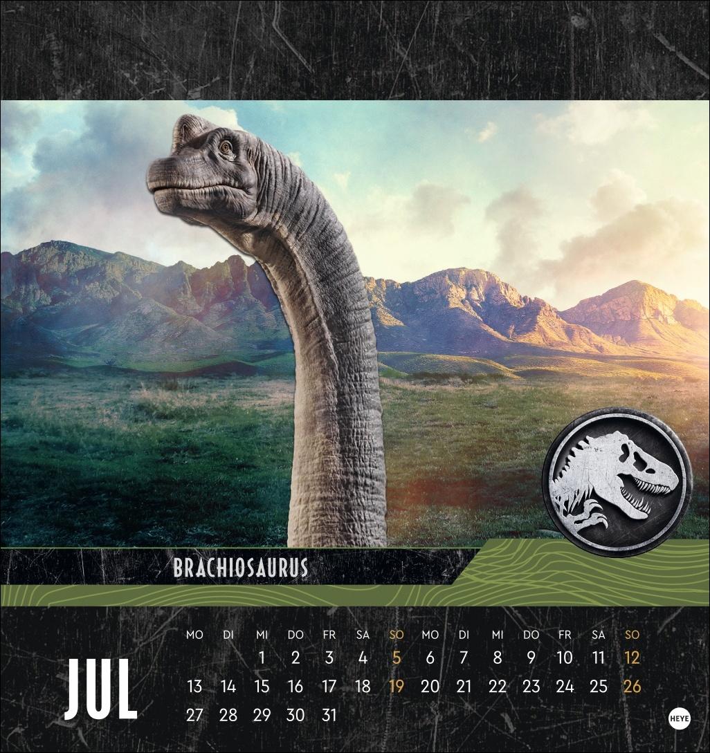 Beispielinhalt (Bild) Jurassic World Postkartenkalender 2026