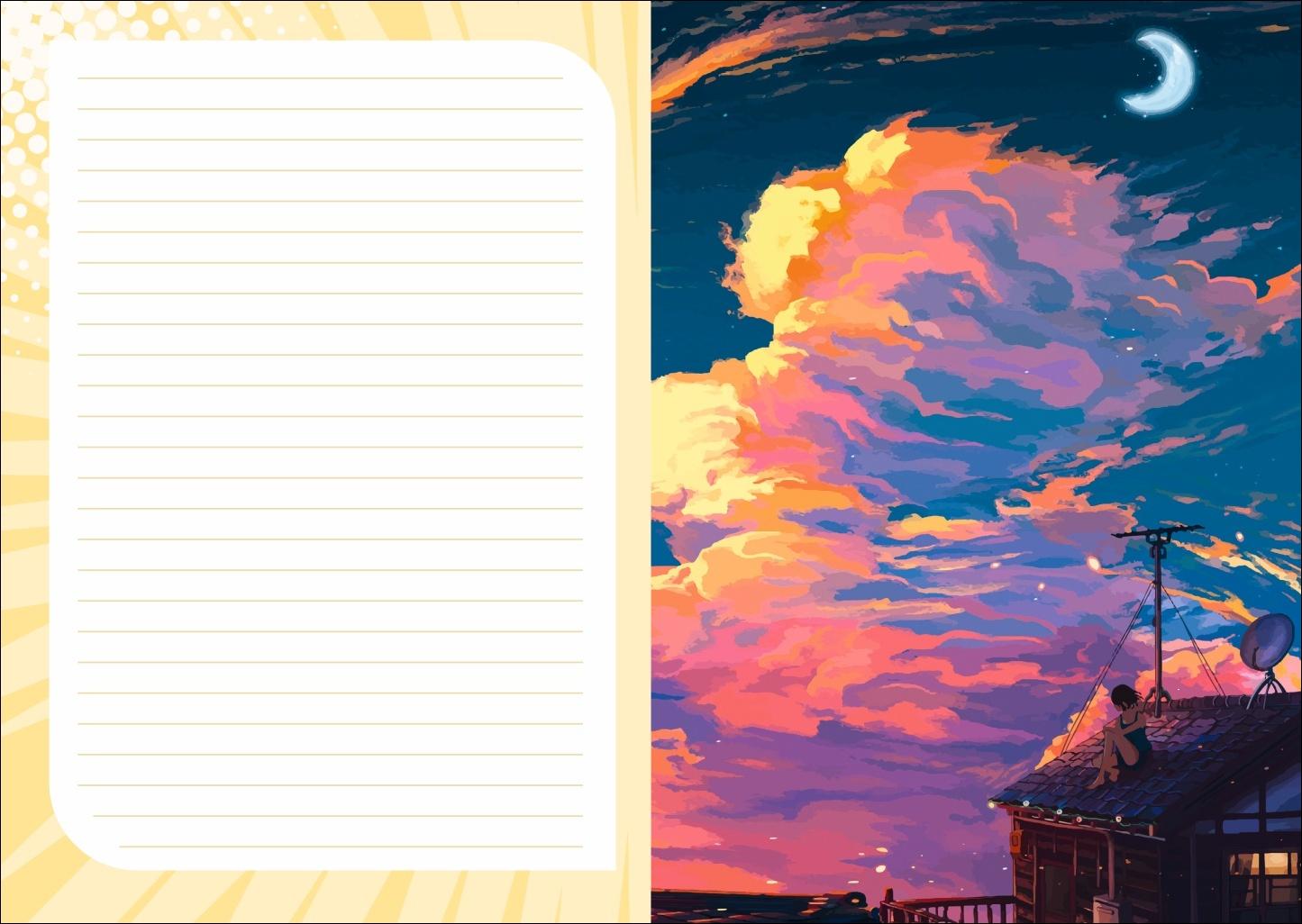 Beispielinhalt (Bild) Manga Schülerkalender A5 2025/2026 - 17 Monate ab August 2025