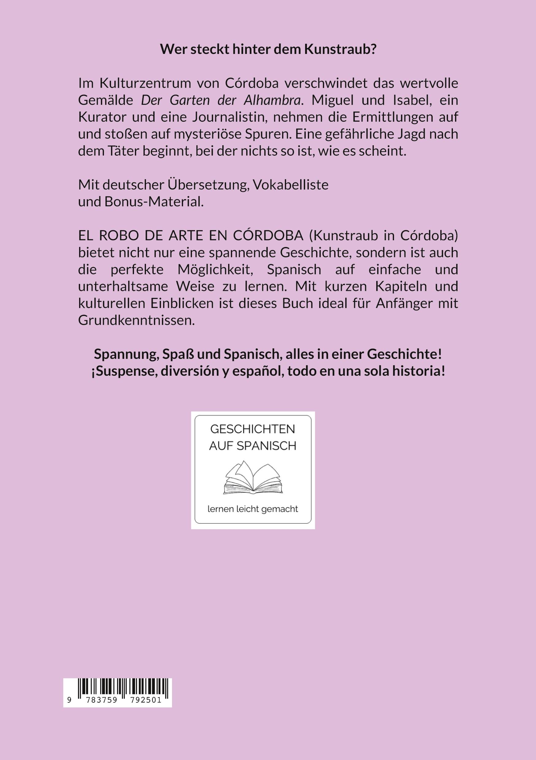 Rückseitencover EL ROBO DE ARTE EN CÓRDOBA