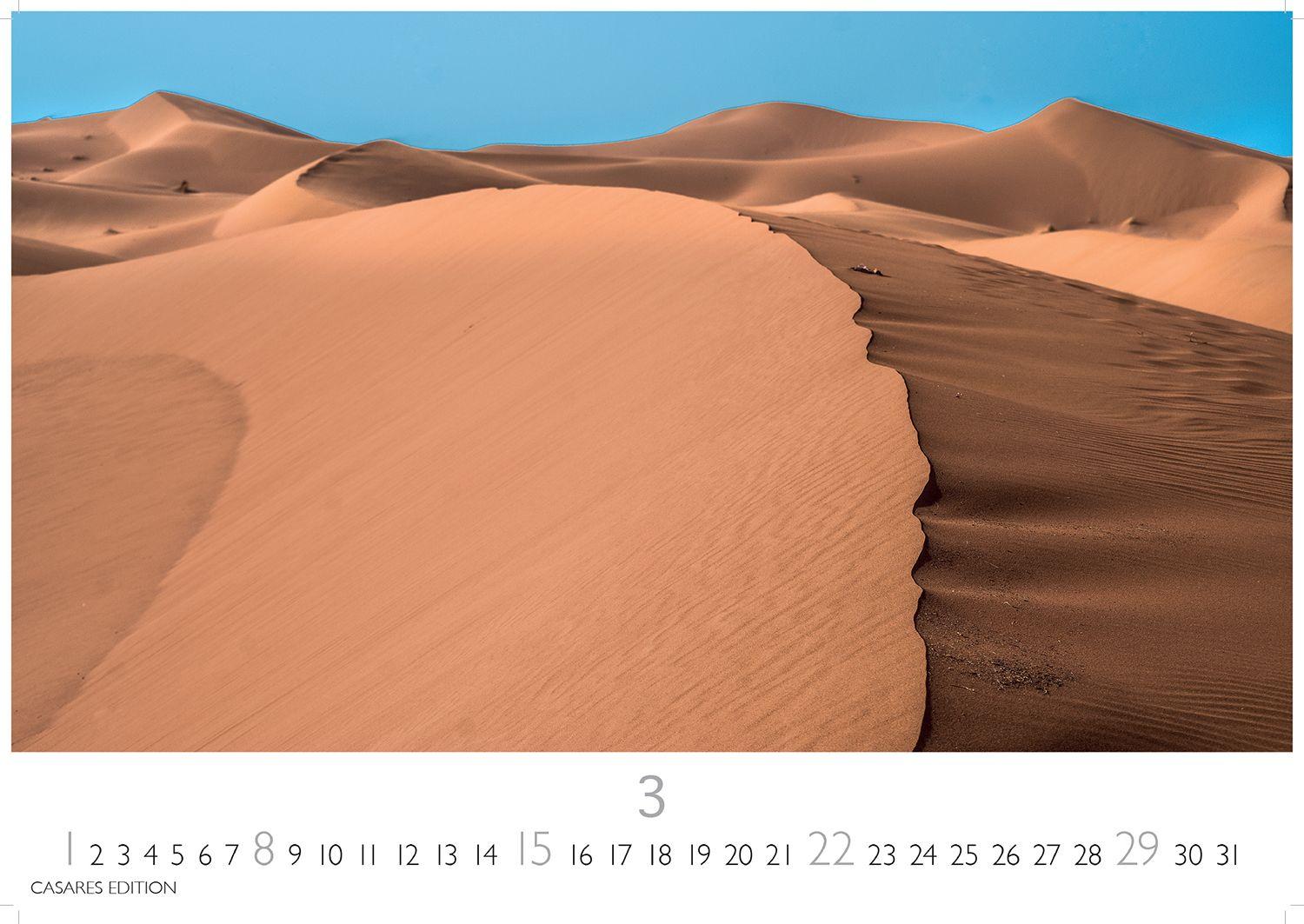 Beispielinhalt (Bild) Sahara Kalender 2026 - Wandkalender | Fotokalender Afrika 24x35 cm - . mit 12 brillanten Fotos der Wüste