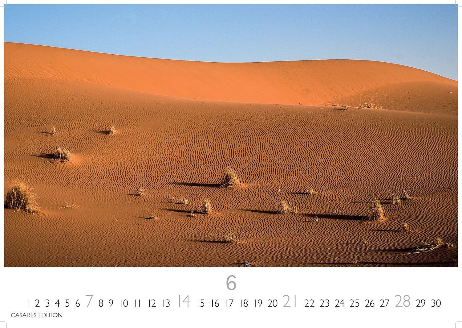 Beispielinhalt (Bild) Sahara Kalender 2026 - Wandkalender | Fotokalender Afrika 24x35 cm - . mit 12 brillanten Fotos der Wüste
