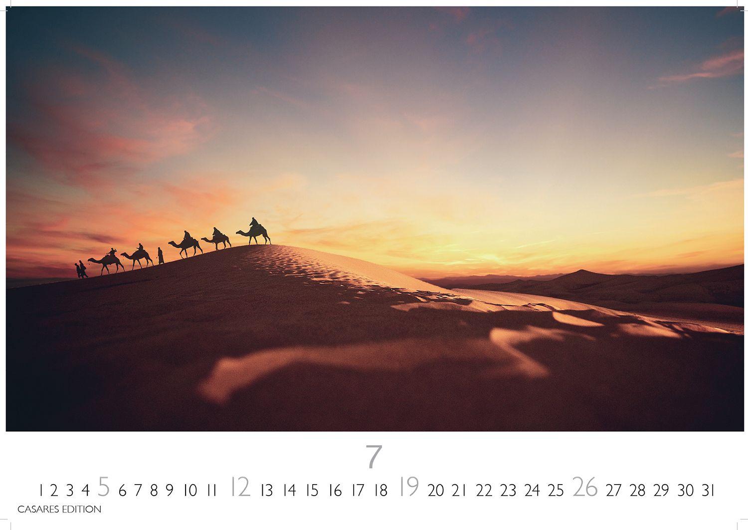 Beispielinhalt (Bild) Sahara Kalender 2026 - Wandkalender | Fotokalender Afrika 24x35 cm - . mit 12 brillanten Fotos der Wüste