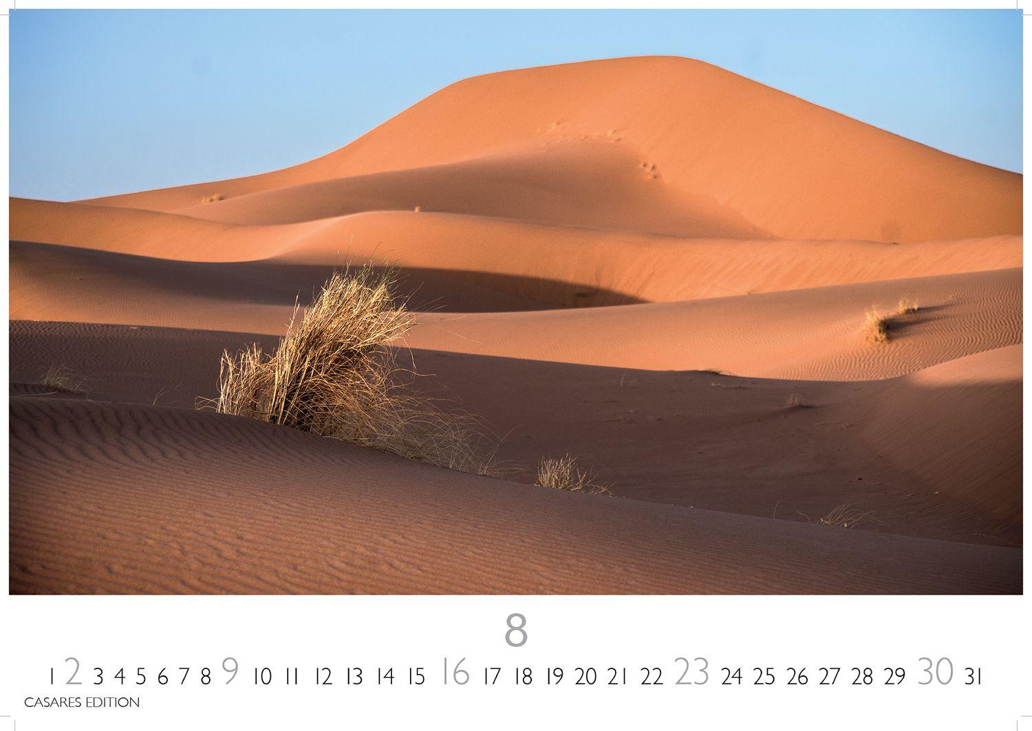 Beispielinhalt (Bild) Sahara Kalender 2026 - Wandkalender | Fotokalender Afrika 24x35 cm - . mit 12 brillanten Fotos der Wüste