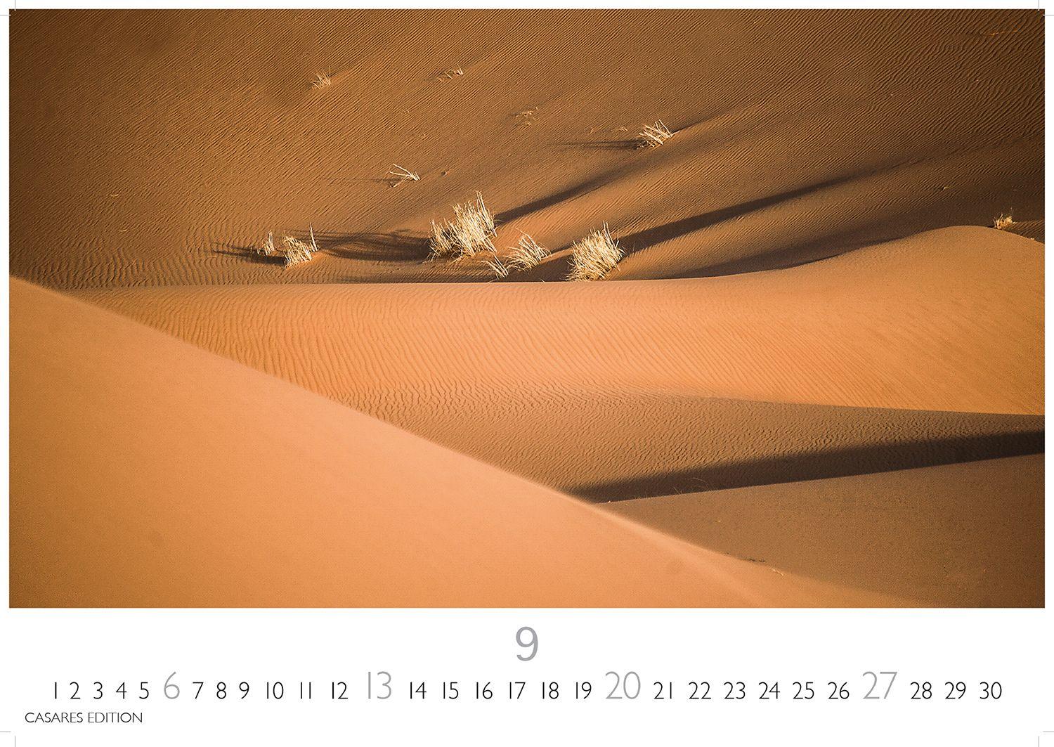 Beispielinhalt (Bild) Sahara Kalender 2026 - Wandkalender | Fotokalender Afrika 24x35 cm - . mit 12 brillanten Fotos der Wüste