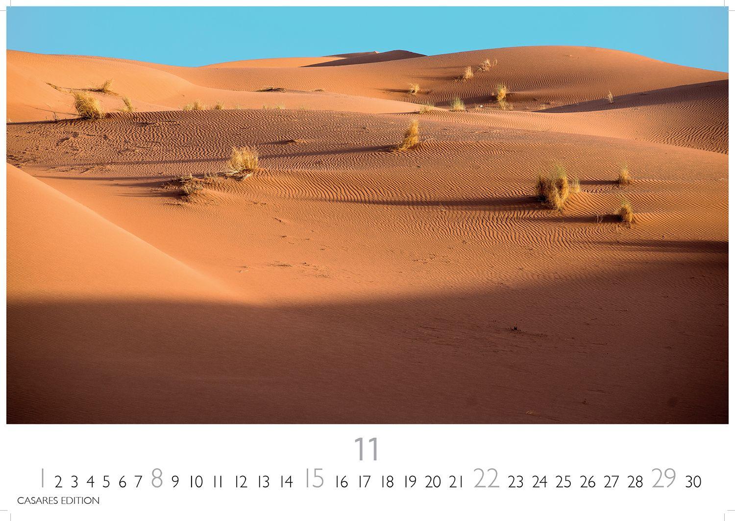 Beispielinhalt (Bild) Sahara Kalender 2026 - Wandkalender | Fotokalender Afrika 24x35 cm - . mit 12 brillanten Fotos der Wüste