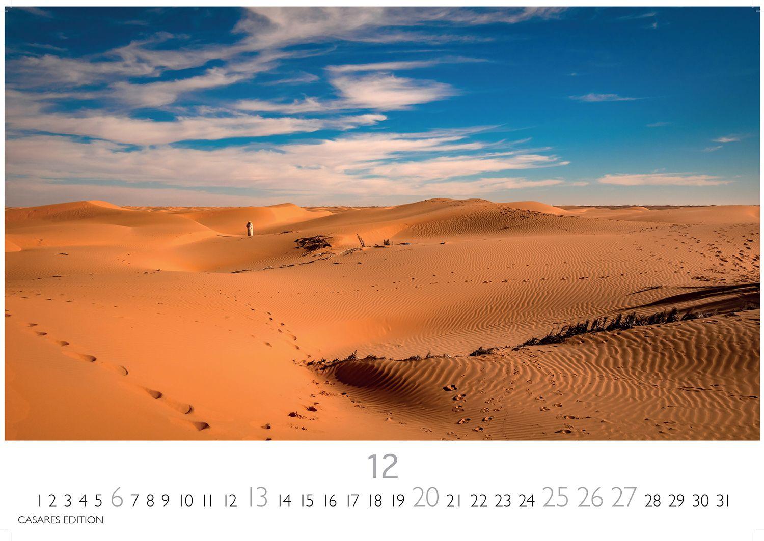 Beispielinhalt (Bild) Sahara Kalender 2026 - Wandkalender | Fotokalender Afrika 24x35 cm - . mit 12 brillanten Fotos der Wüste