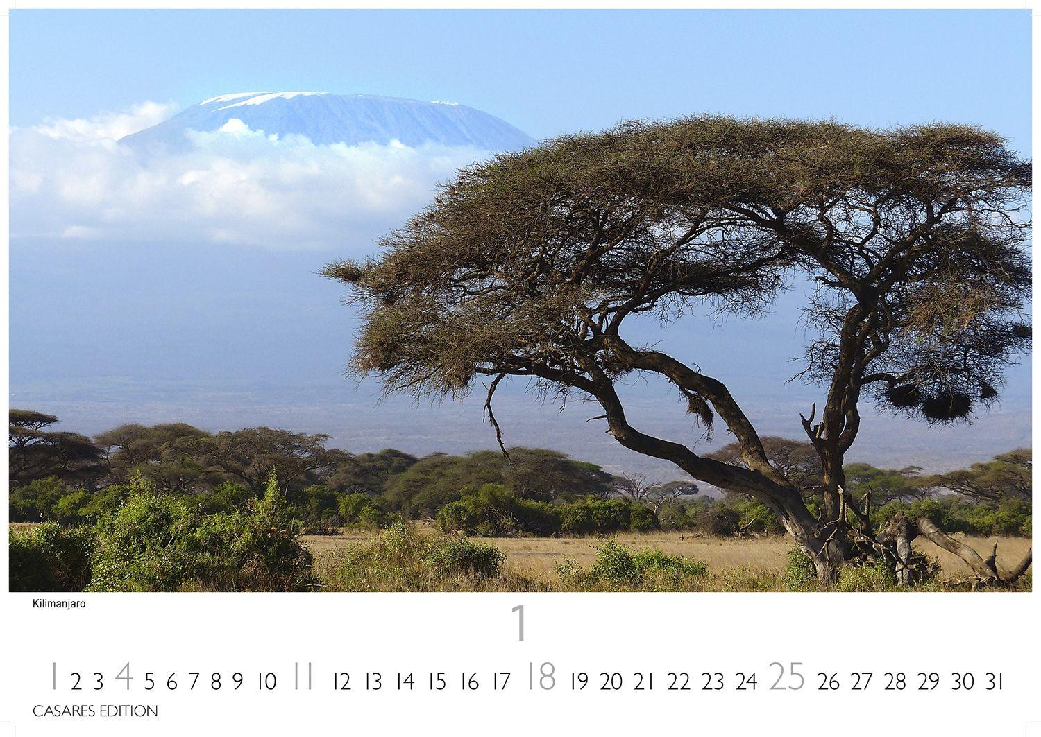 Beispielinhalt (Bild) Kenia & Serengheti Kalender 2026 - Wandkalender | Fotokalender Afrika 24x35cm - Wunderschöne Tierkalender- und Naturschutzfotos.