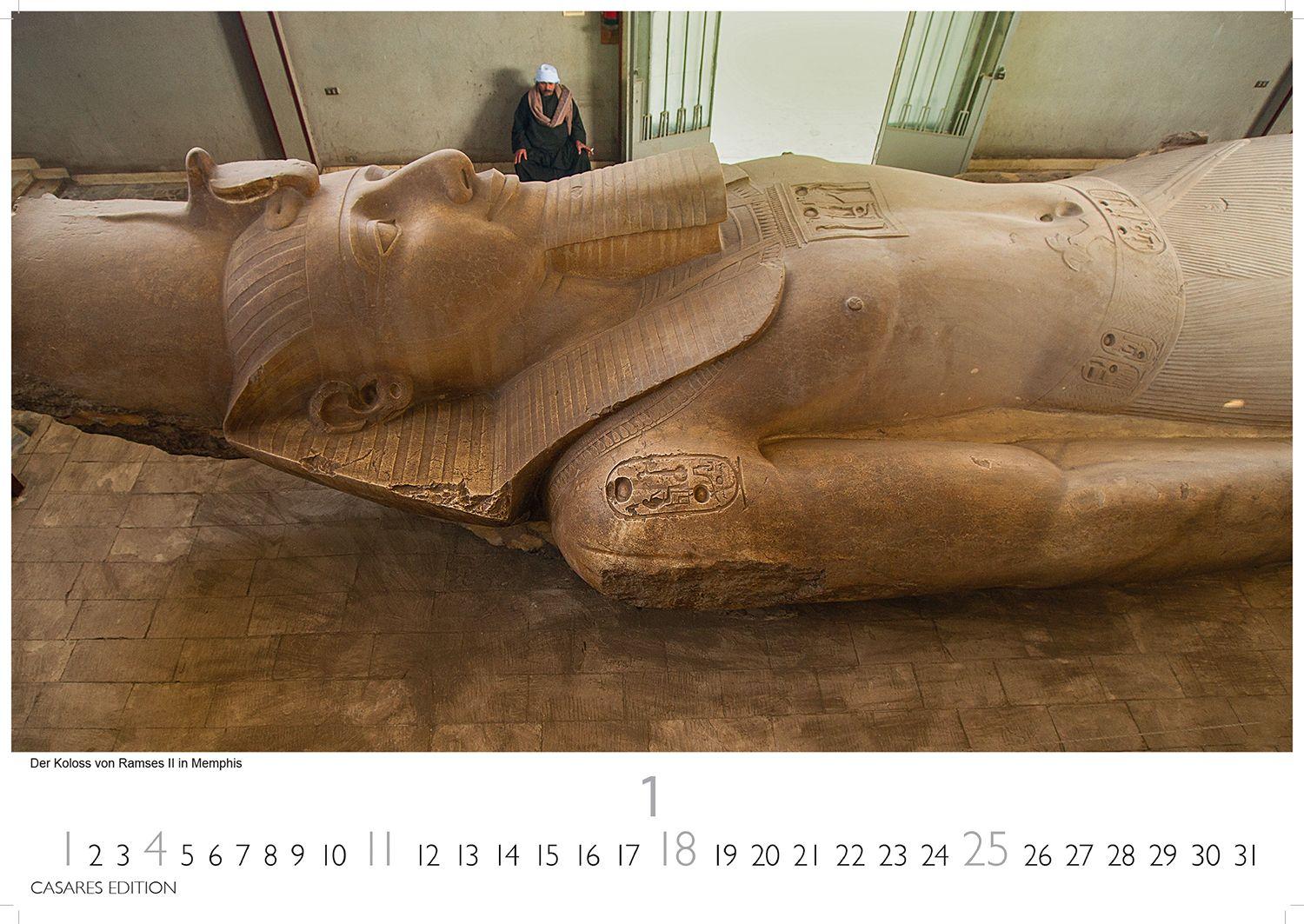Beispielinhalt (Bild) Ägypten Kalender 2026 - Wandkalender | Fotokalender Afrika 35x50 cm - mit atemberaubenden Fotos der Pyramiden, Sphinx, Luxor & mehr
