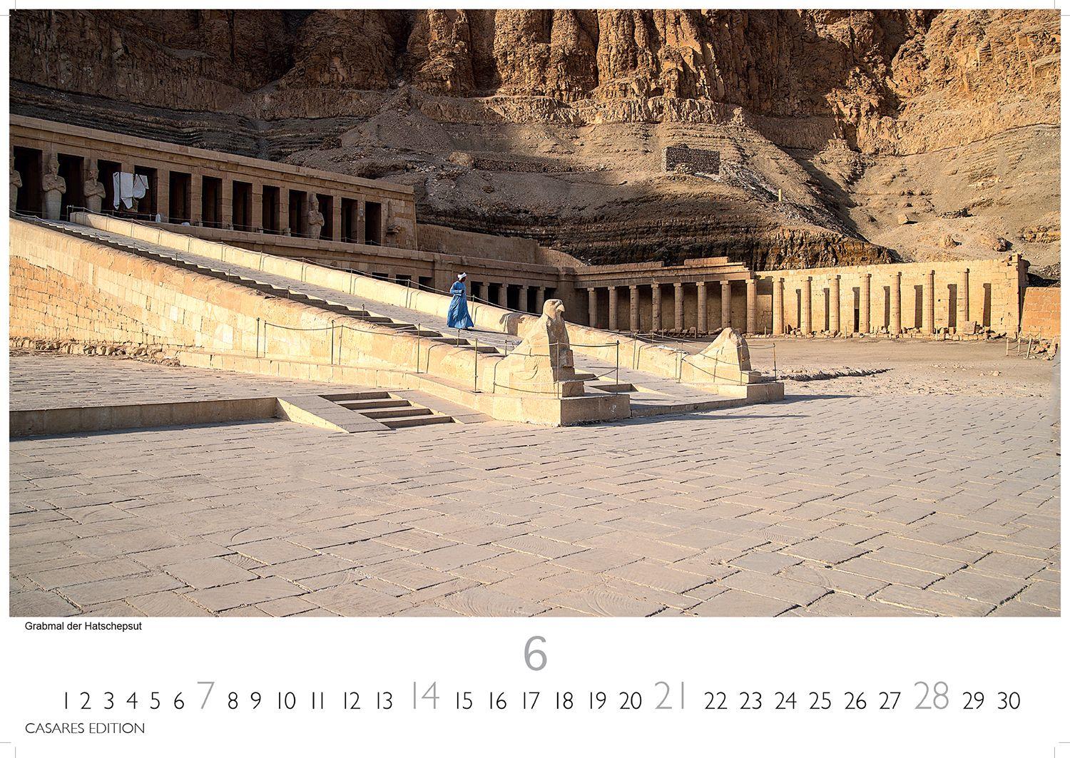 Beispielinhalt (Bild) Ägypten Kalender 2026 - Wandkalender | Fotokalender Afrika 35x50 cm - mit atemberaubenden Fotos der Pyramiden, Sphinx, Luxor & mehr