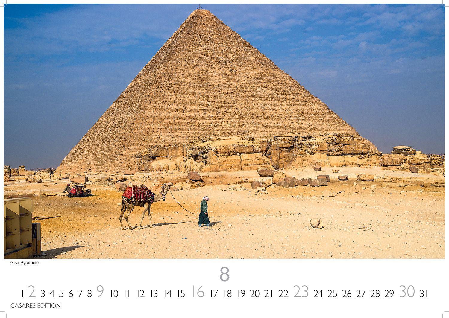 Beispielinhalt (Bild) Ägypten Kalender 2026 - Wandkalender | Fotokalender Afrika 35x50 cm - mit atemberaubenden Fotos der Pyramiden, Sphinx, Luxor & mehr