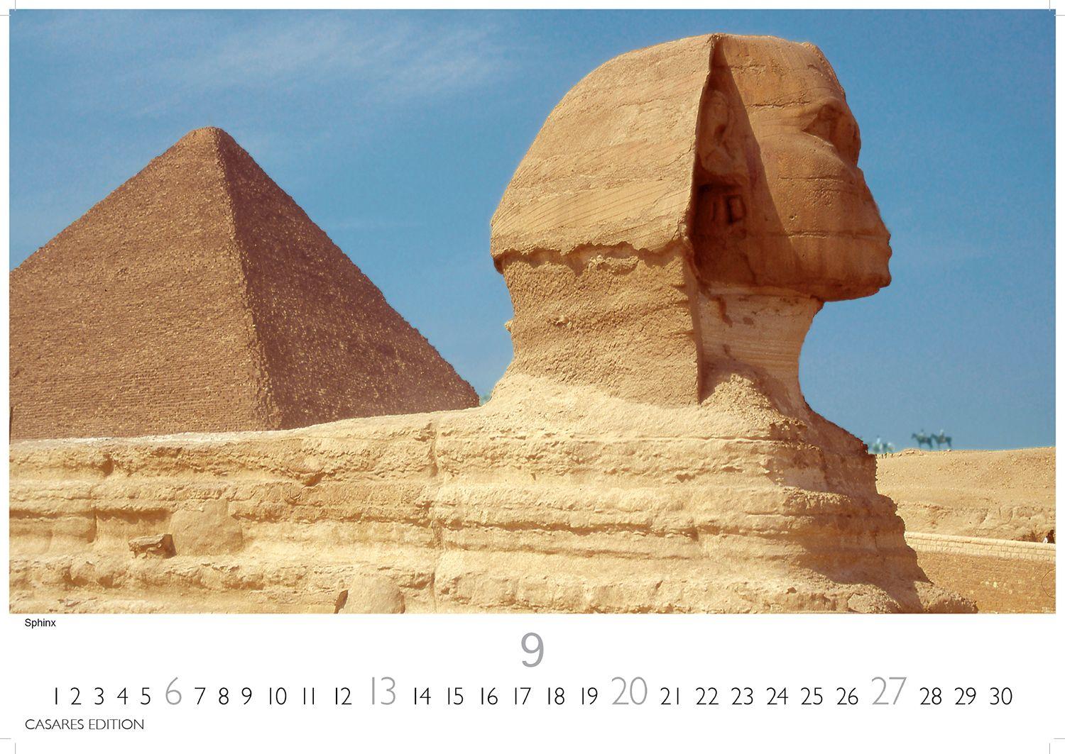 Beispielinhalt (Bild) Ägypten Kalender 2026 - Wandkalender | Fotokalender Afrika 35x50 cm - mit atemberaubenden Fotos der Pyramiden, Sphinx, Luxor & mehr