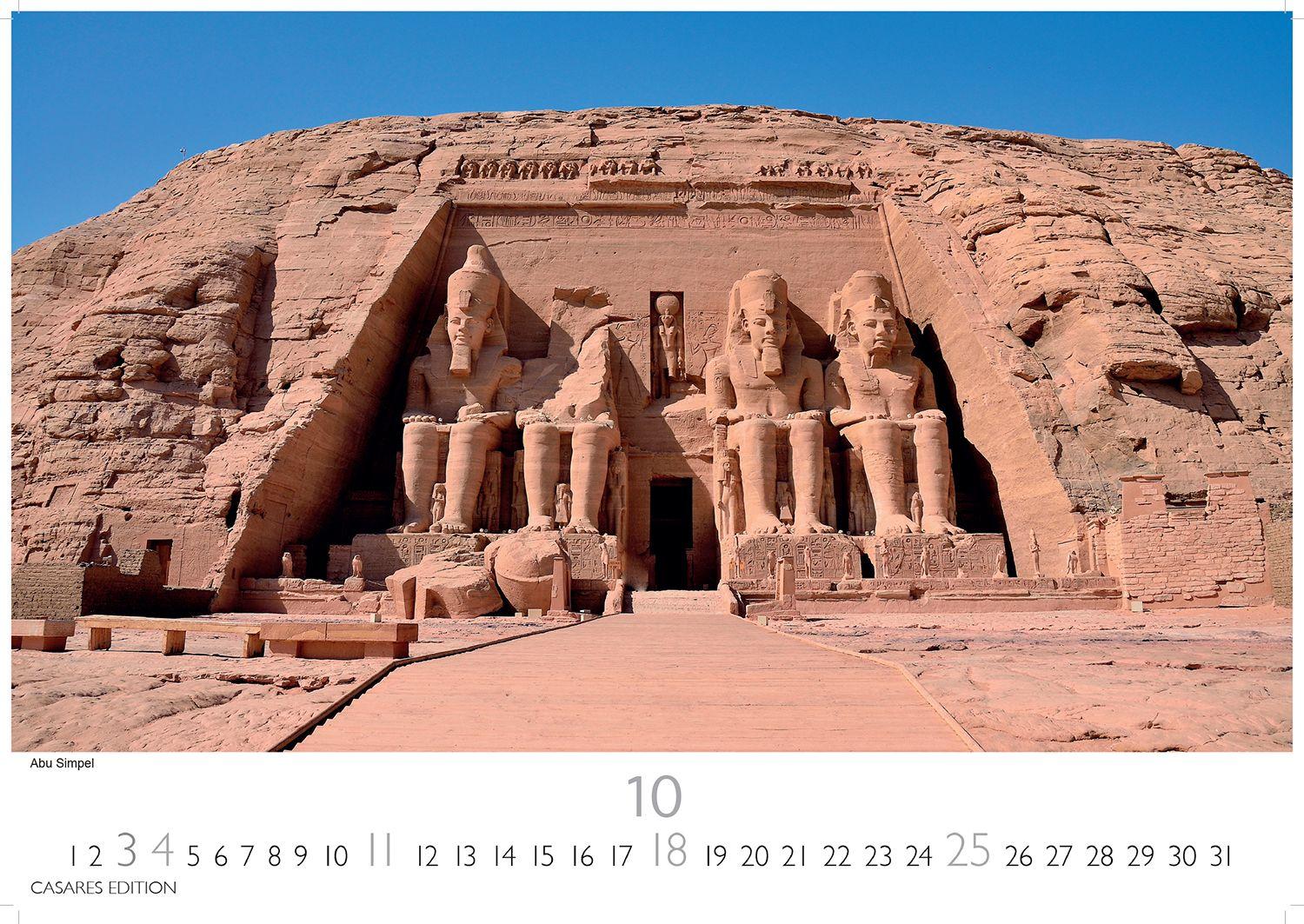Beispielinhalt (Bild) Ägypten Kalender 2026 - Wandkalender | Fotokalender Afrika 35x50 cm - mit atemberaubenden Fotos der Pyramiden, Sphinx, Luxor & mehr