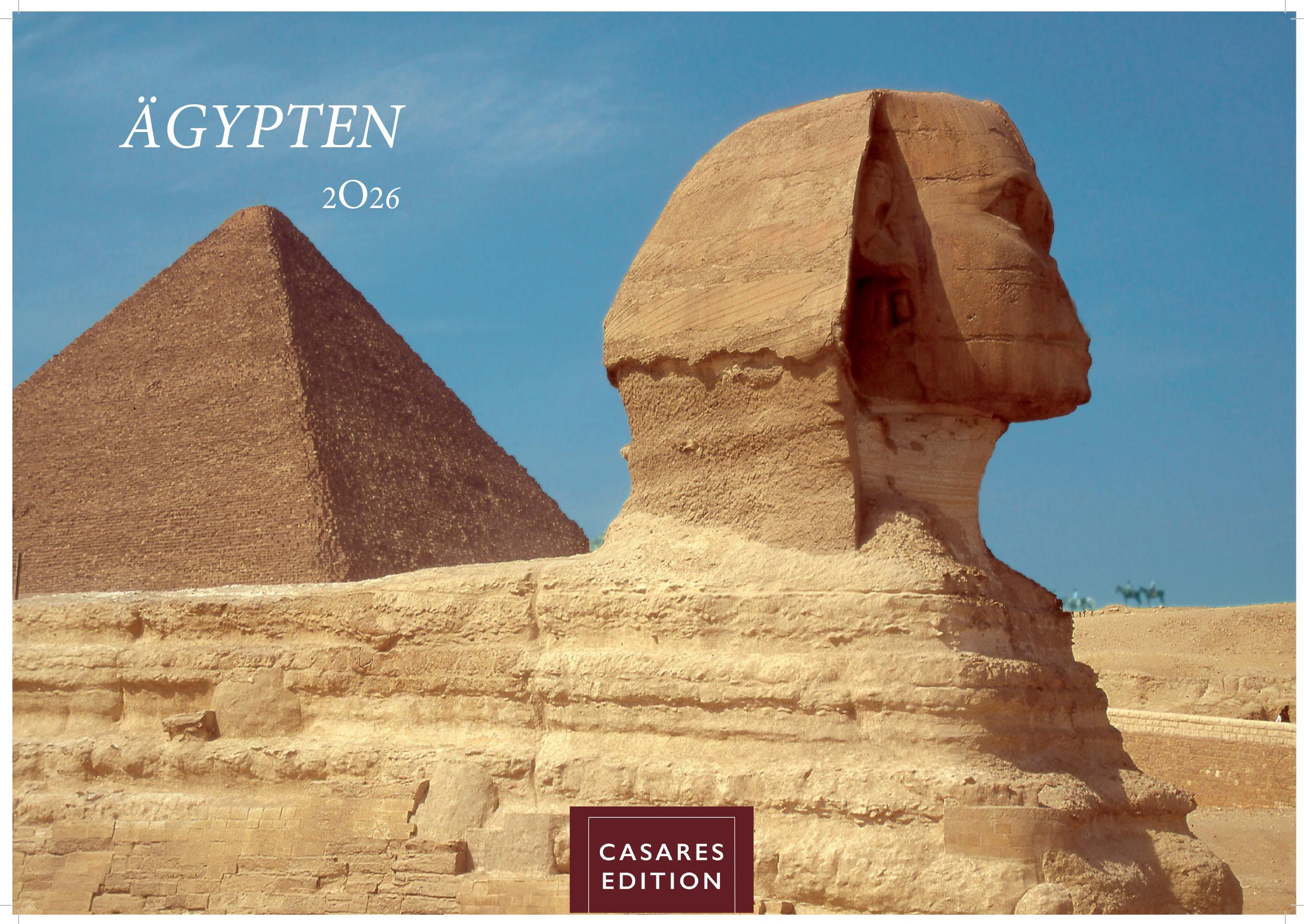 Vorderes Coverbild Ägypten Kalender 2026 - Wandkalender | Fotokalender Afrika 35x50 cm - mit atemberaubenden Fotos der Pyramiden, Sphinx, Luxor & mehr