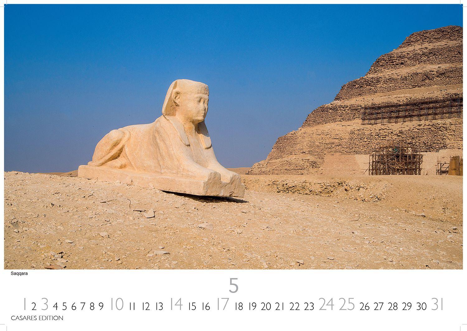 Beispielinhalt (Bild) Ägypten Kalender 2026 - Wandkalender | Fotokalender Afrika 24x35 cm - mit atemberaubenden Fotos der Pyramiden, Sphinx, Luxor & mehr