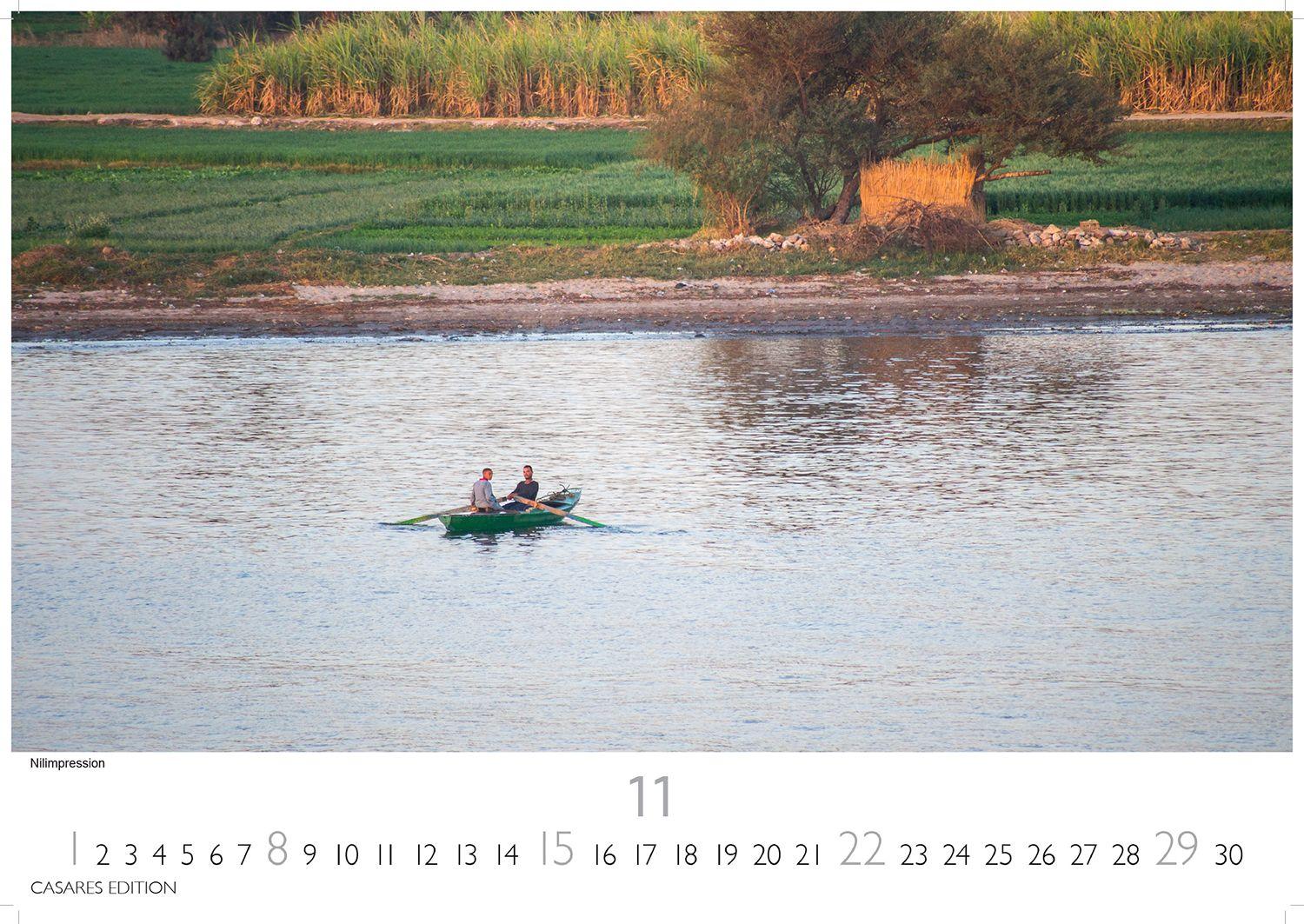 Beispielinhalt (Bild) Ägypten Kalender 2026 - Wandkalender | Fotokalender Afrika 24x35 cm - mit atemberaubenden Fotos der Pyramiden, Sphinx, Luxor & mehr