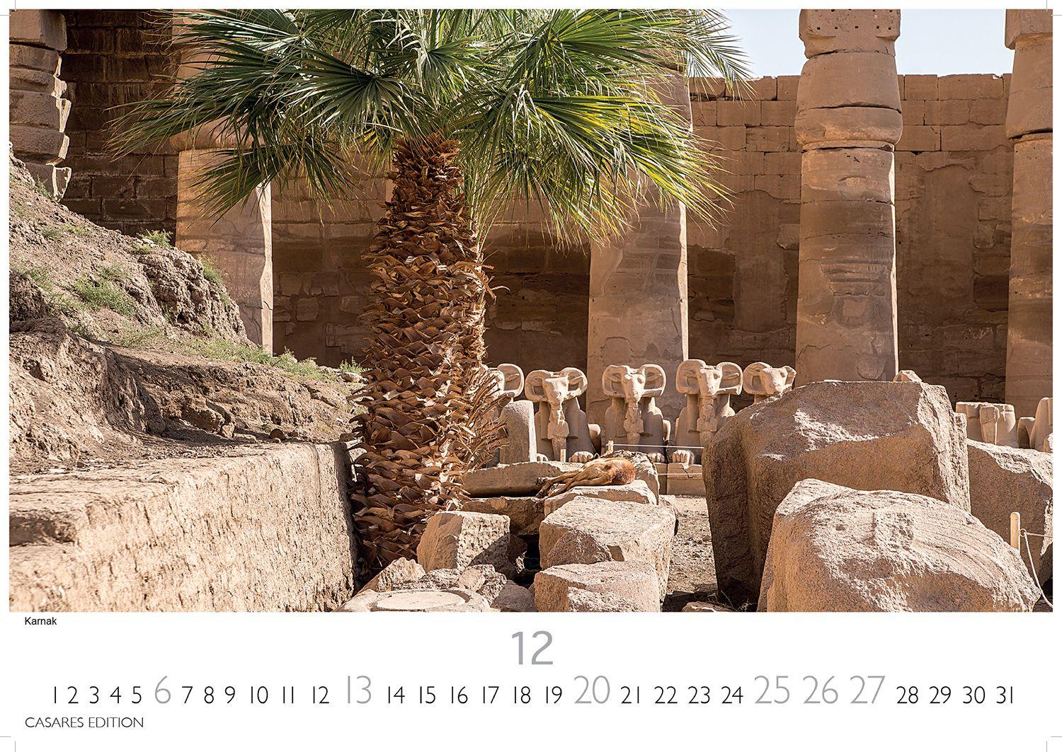 Beispielinhalt (Bild) Ägypten Kalender 2026 - Wandkalender | Fotokalender Afrika 24x35 cm - mit atemberaubenden Fotos der Pyramiden, Sphinx, Luxor & mehr