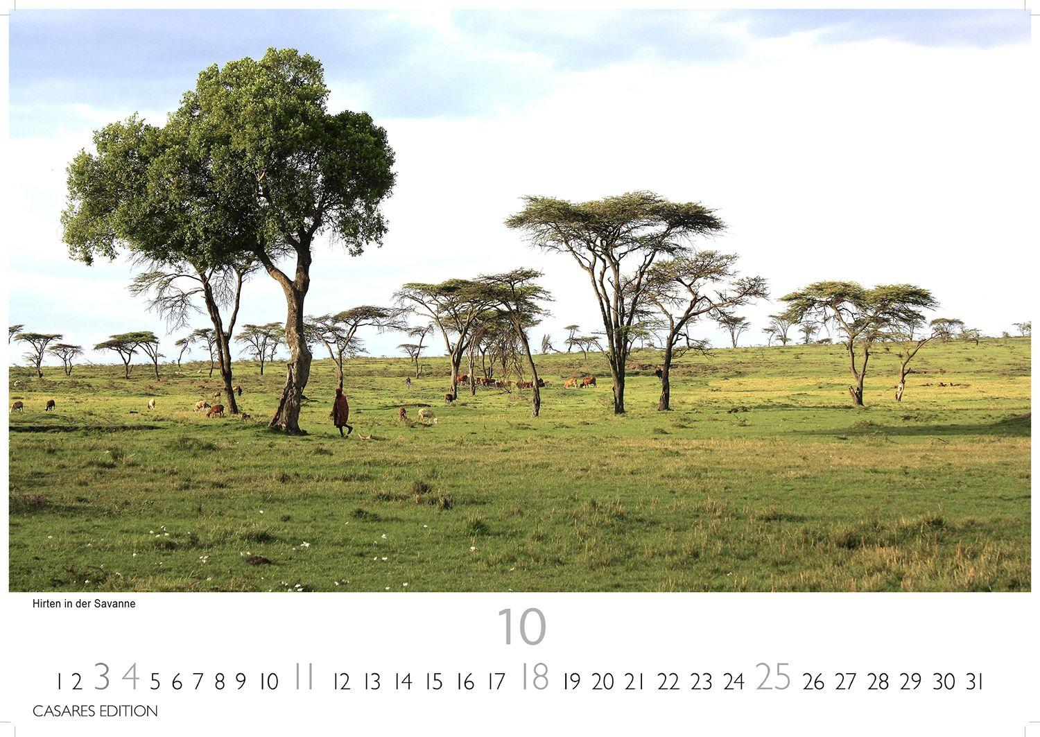 Beispielinhalt (Bild) Kenia & Serengheti Kalender 2026 - Wandkalender | Fotokalender Afrika 35x50cm - Wunderschöne Tierkalender- und Naturschutzfotos.